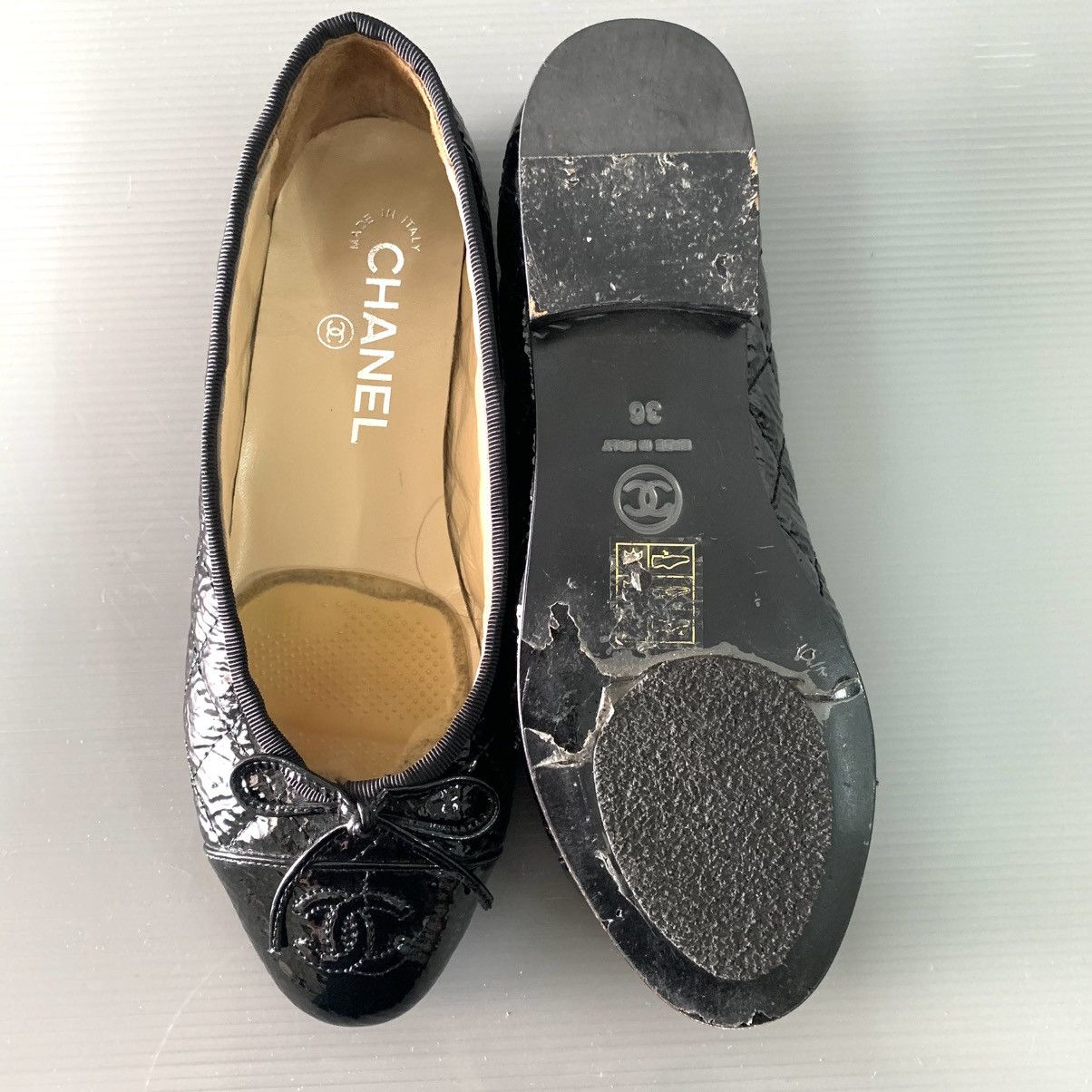Chanel Chanel Ballerina Black Flats Shoes Size US 6 / IT 36 - 6 Thumbnail