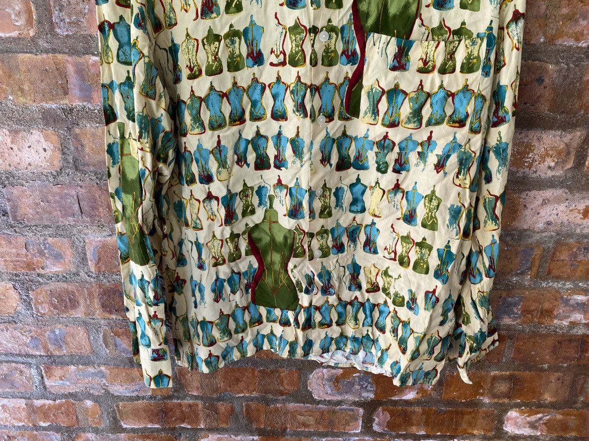 Jean Paul Gaultier 1990s JPG iconic Body print 100% Rayon Size US L / EU 52-54 / 3 - 4 Thumbnail
