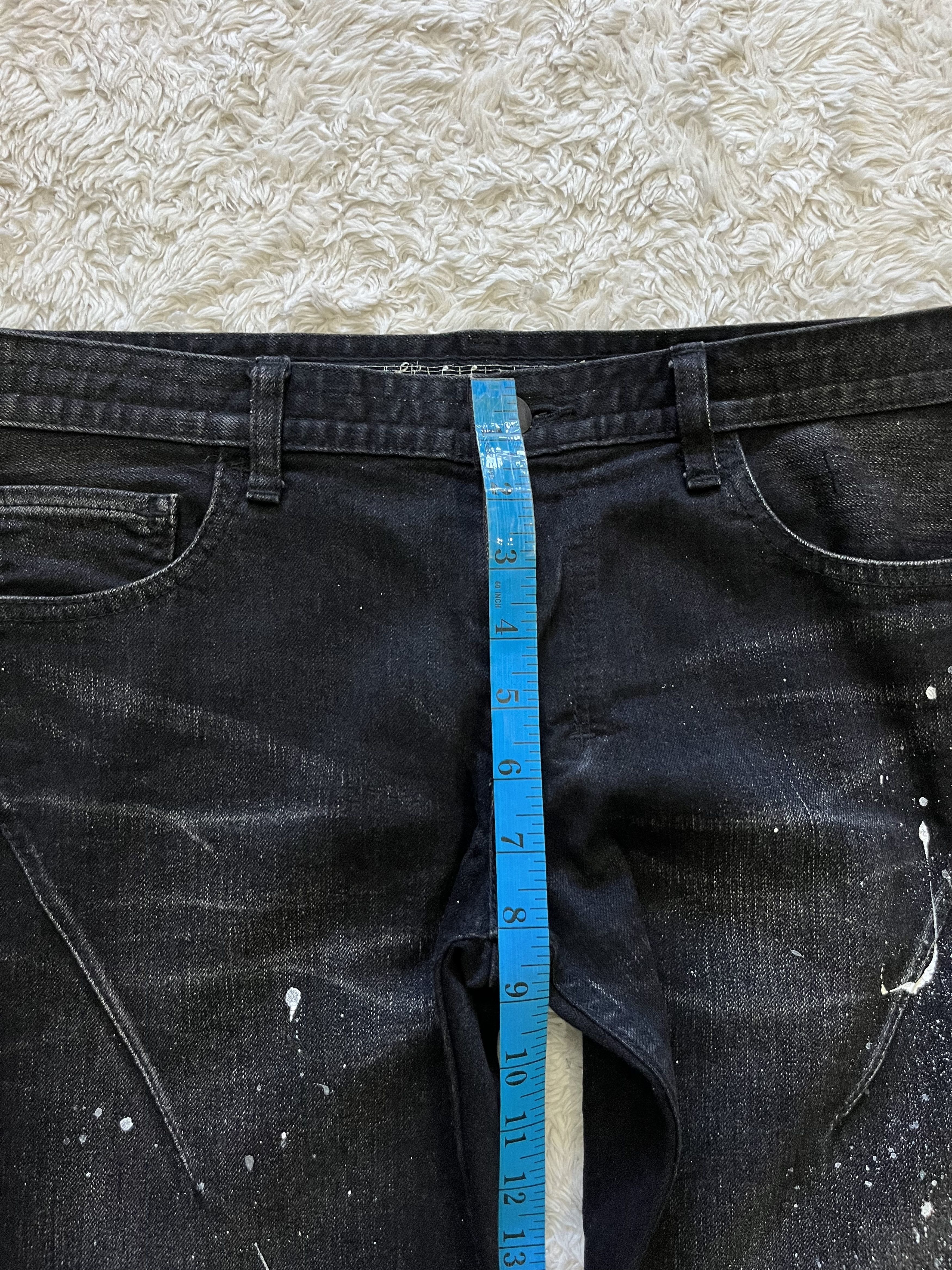 Number (N)ine number nine darting paint splatter denim Size US 31 - 9 Thumbnail