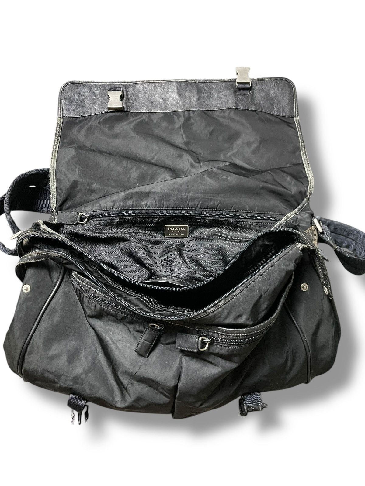 Prada Vintage Prada Tessuto Crossbody Bag (46) Size ONE SIZE - 8 Thumbnail
