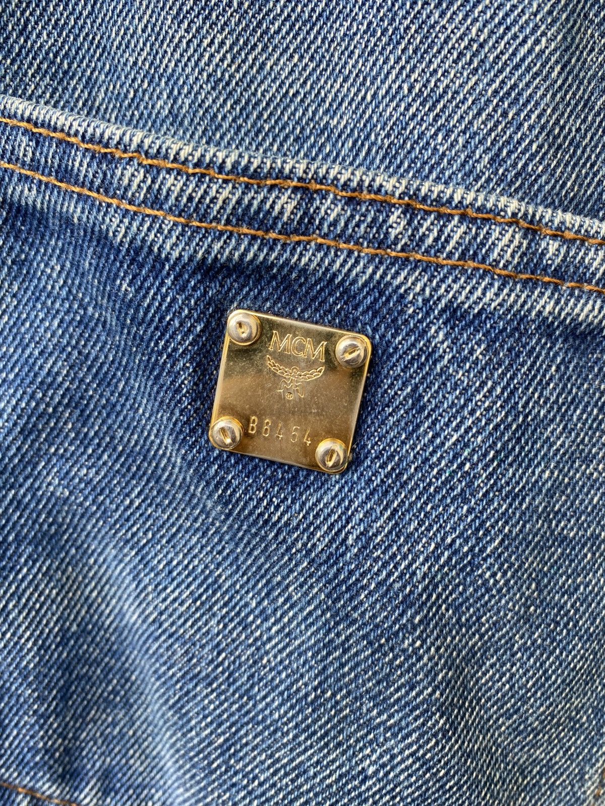 MCM MCM Vintage Jeans Denim Studded Rare Y2K Luxury With Rivet Size US 29 - 13 Thumbnail