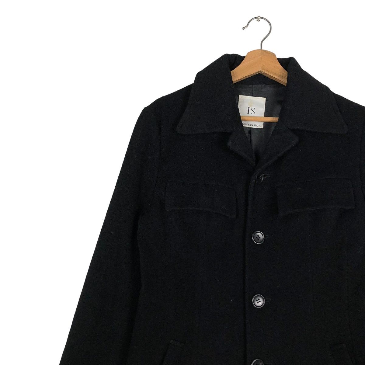 Issey Miyake 🔥VINTAGE WOOL JACKET IS SUNAO KUWAHARA DOUBLE COLLAR Size US M / EU 48-50 / 2 - 7 Thumbnail