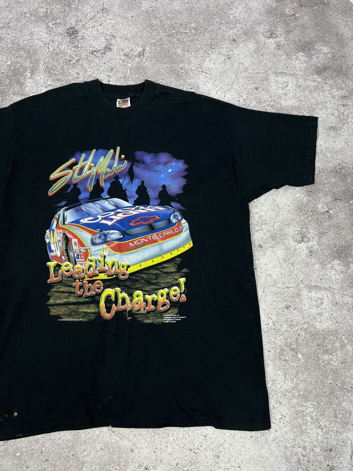 Fruit Of The Loom Vintage 1998 NASCAR Sterling Marlin T-shirt 90s Tee Size US XL / EU 56 / 4 - 3 Thumbnail