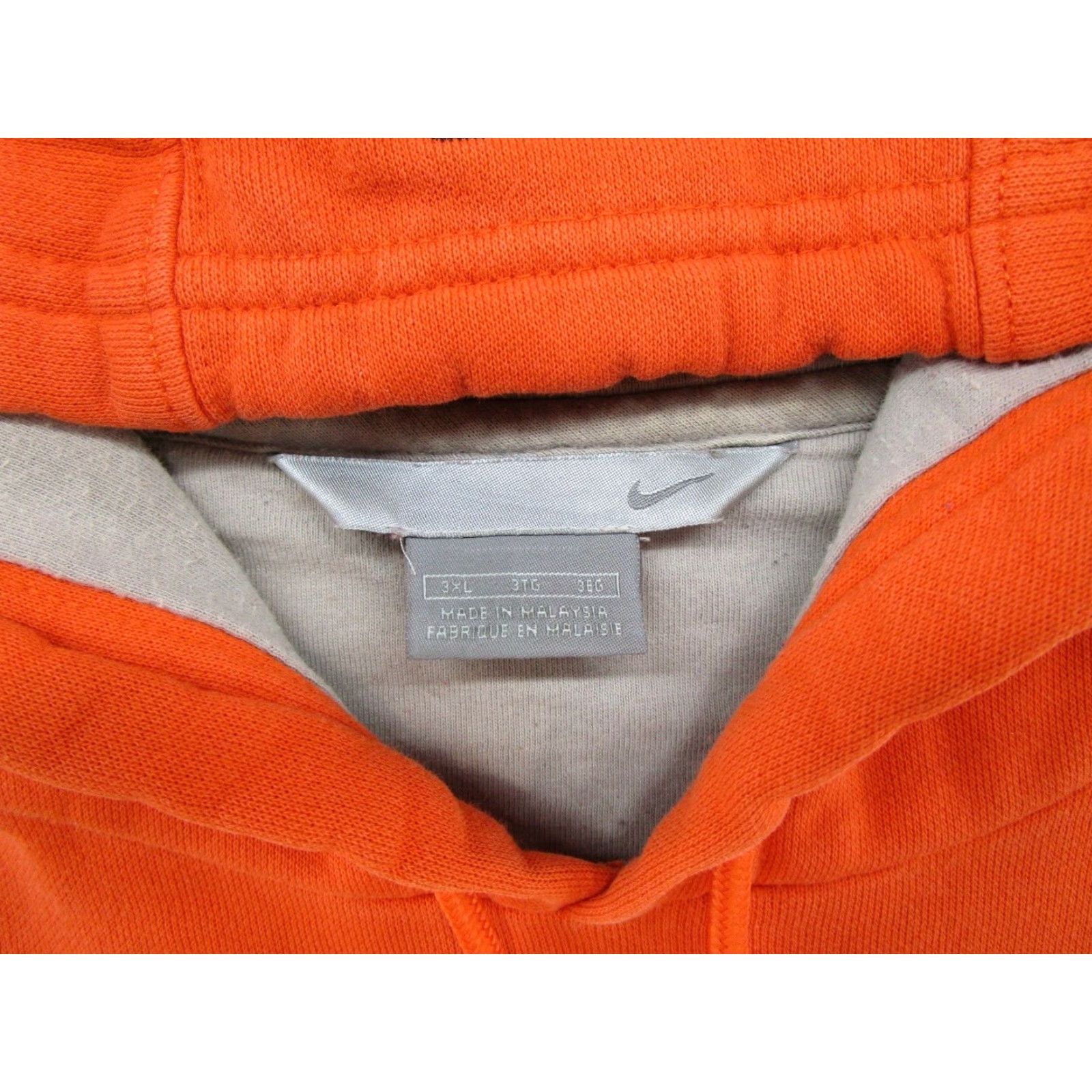 Nike VINTAGE Nike Spell Out Hoodie Swoosh Sweatshirt Orange Men's 3XL Read Size US XXL / EU 58 / 5 - 3 Thumbnail