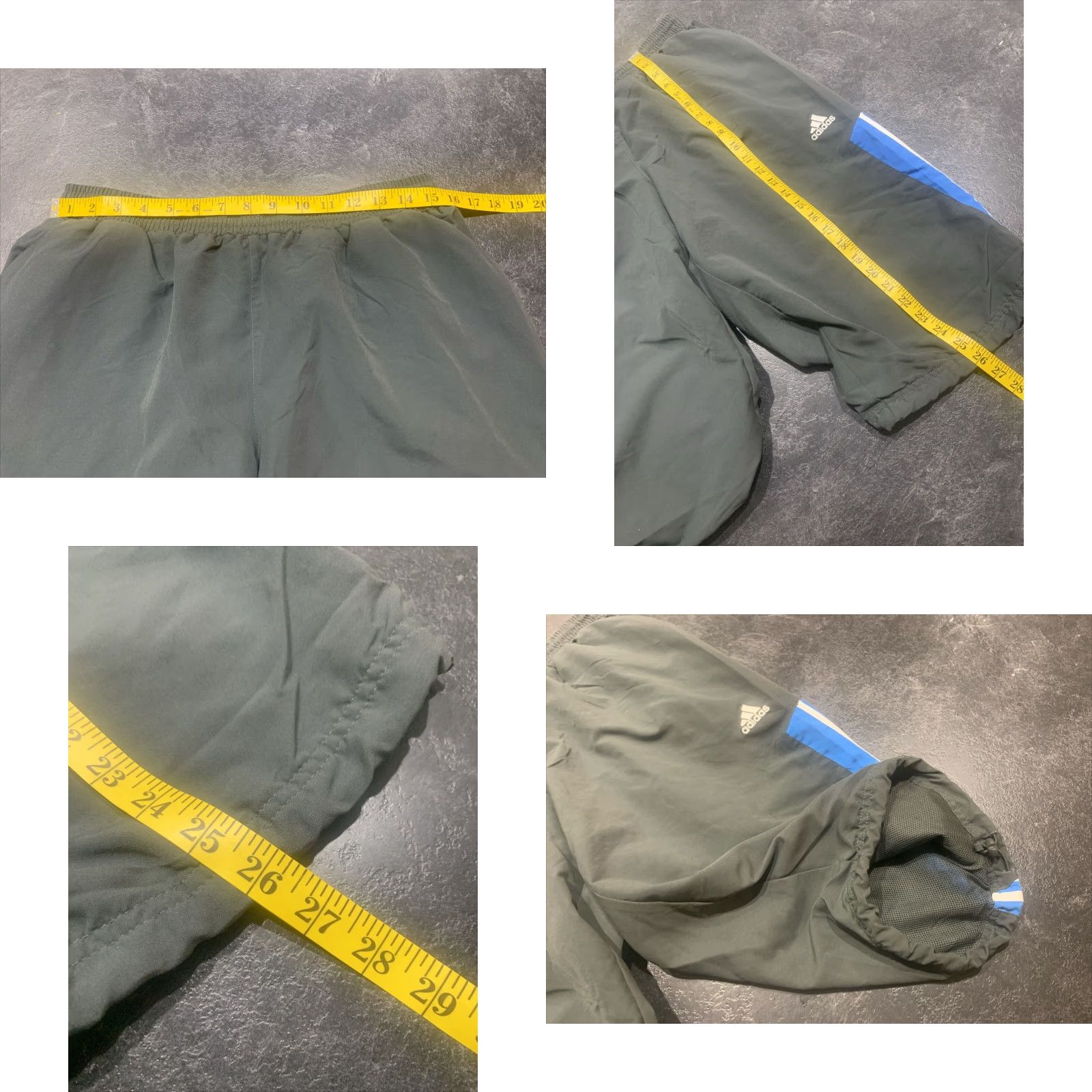 Adidas ADIDAS Windbreaker Shorts Pants Activewear Gray Large Mens Size US 33 - 8 Thumbnail