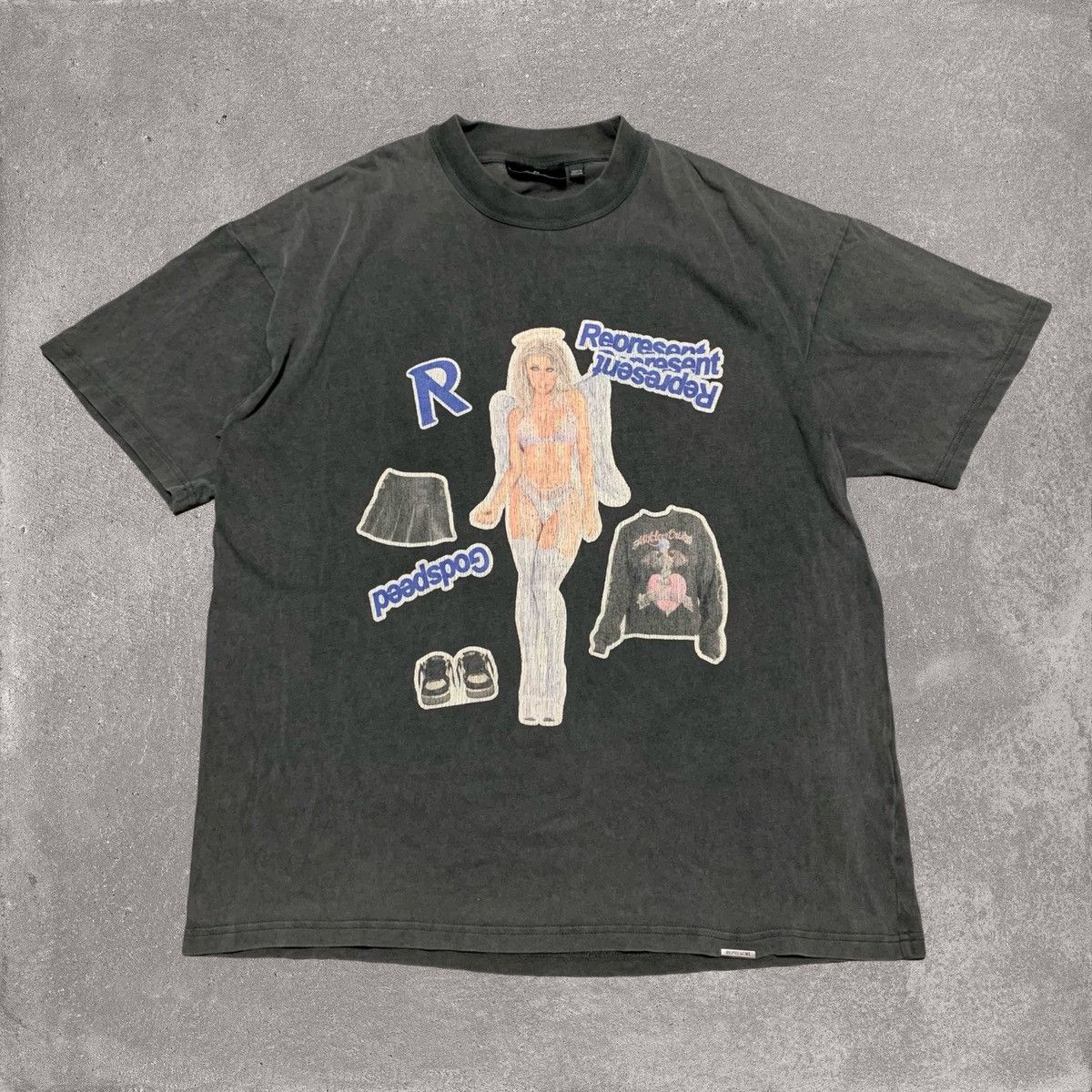 Represent Clo. Represent Medium Your Innocence Vintage Grey Tee Size US M / EU 48-50 / 2 - 1 Thumbnail