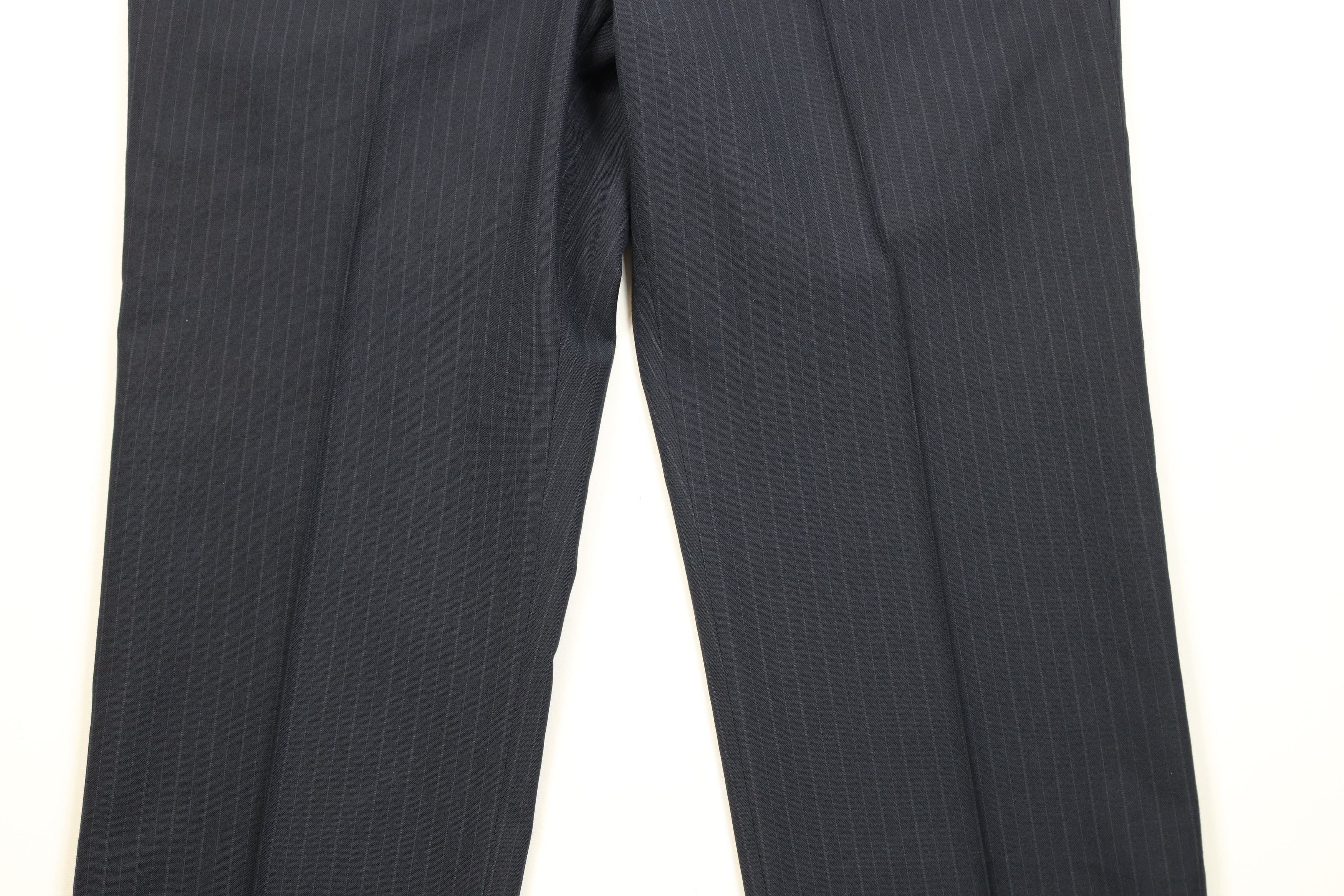 Vintage Vintage 70s Streetwear Blend Pinstriped Wide Leg Pants USA Size US 38 / EU 54 - 3 Thumbnail