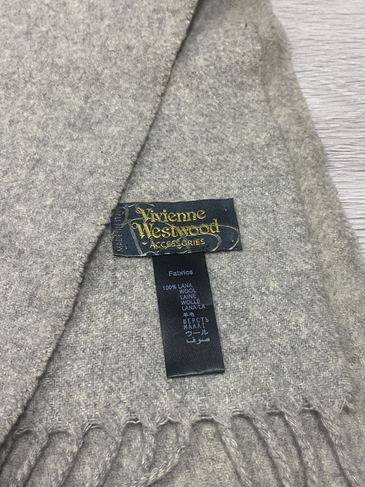 Vivienne Westwood Vivienne Westwood wool scarf big logo Size ONE SIZE - 7 Thumbnail