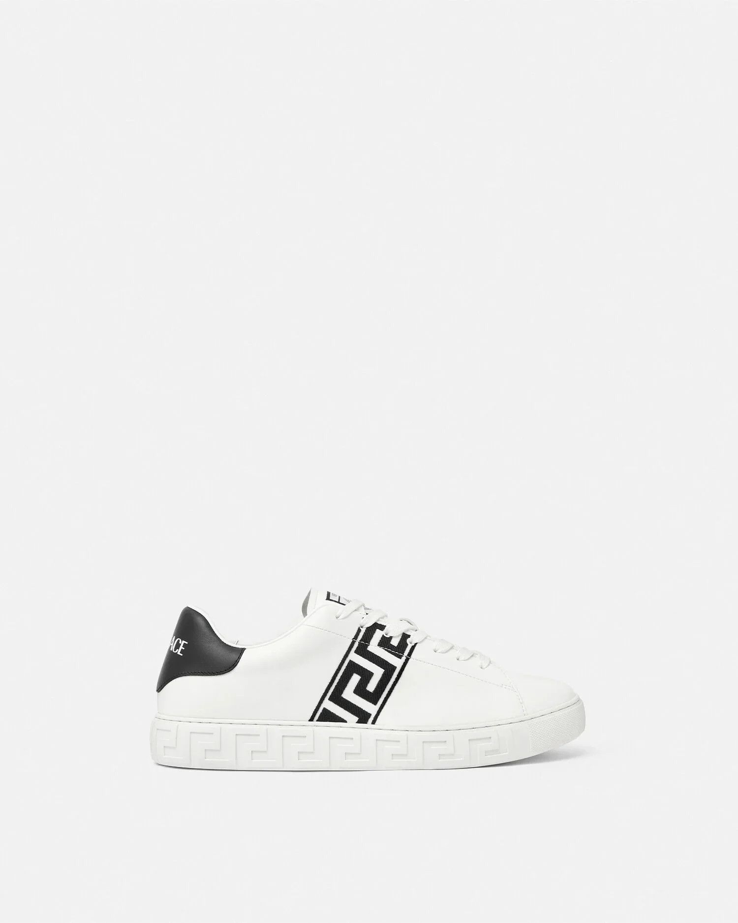 Versace os11x0326 Embroidered Greca Sneakers in White/Black Size US 11 / EU 44 - 1 Thumbnail