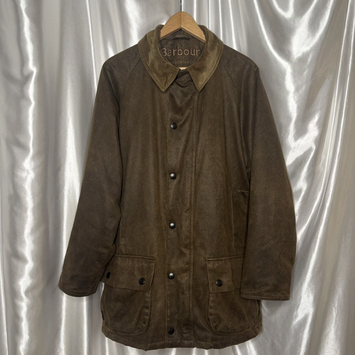 Barbour Waxed Barbour jacket waterproof natural weathered garment Size US M / EU 48-50 / 2 - 7 Thumbnail