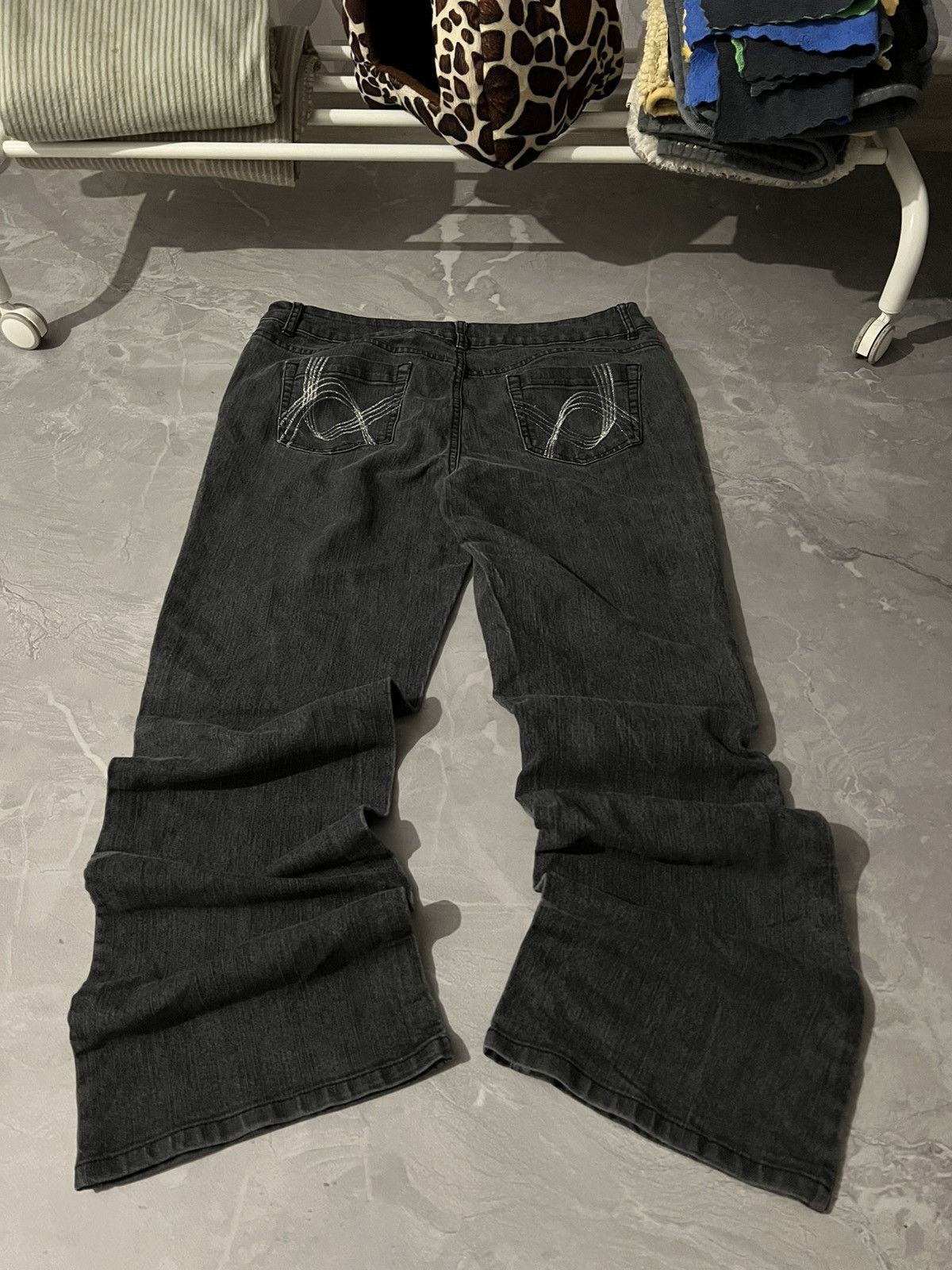 Japanese Brand Japanese Avant Garde Baggy Jeans / Glamour Dark wear y2k Size US 34 / EU 50 - 1 Thumbnail