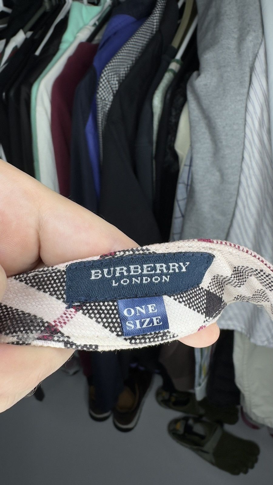 Burberry Burberry Vintage Nova Check Visor Hat – Tennis / Golf / Y2K Size ONE SIZE - 10 Thumbnail