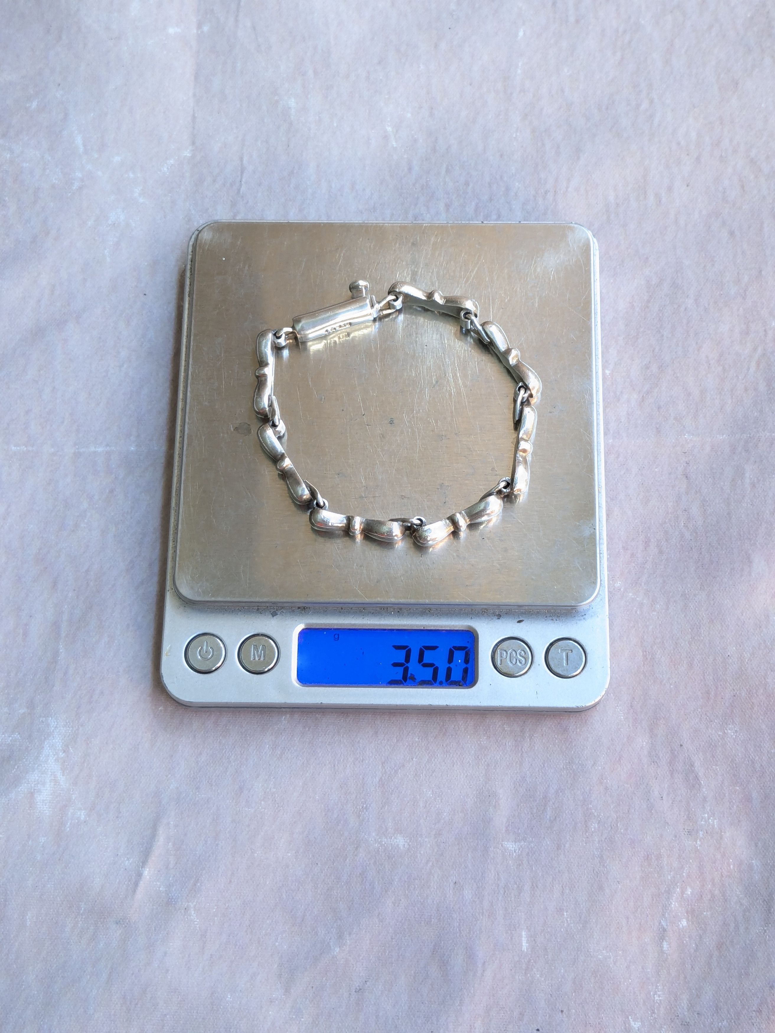Jewelry Vintage Taxco Sterling Silver Bowtie Bracelet Taxco Size ONE SIZE - 16 Thumbnail