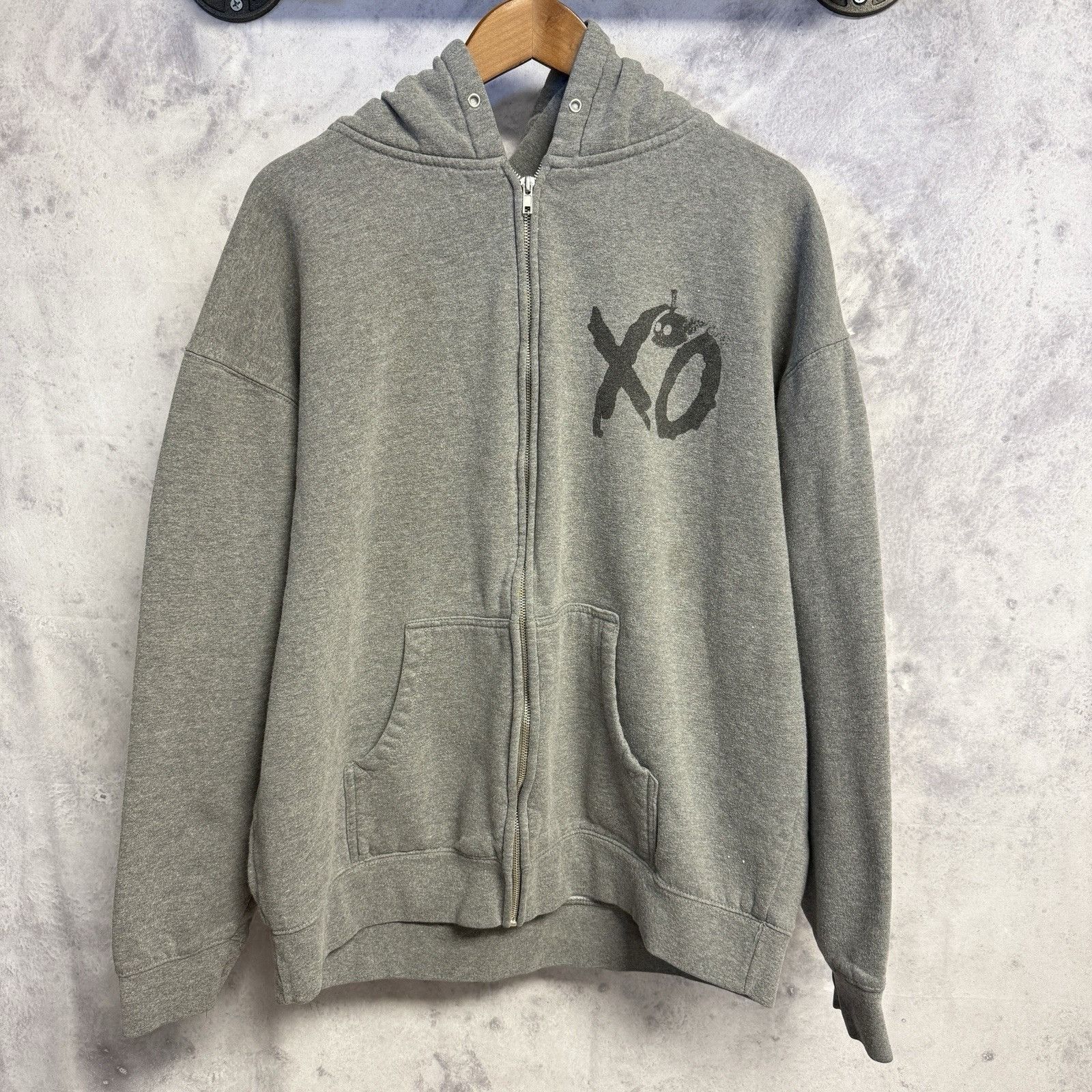The Weeknd The Weeknd XO Hoodie Sweatshirt Mens XL Gray Full Zip Size US XL / EU 56 / 4 - 2 Thumbnail