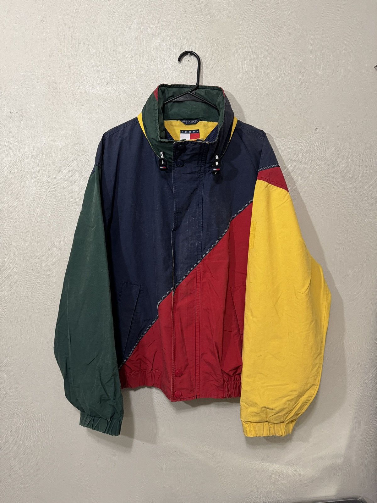 Color Block Old Tommy Hilfiger Jacket Vintage 90s Tommy Hilfiger