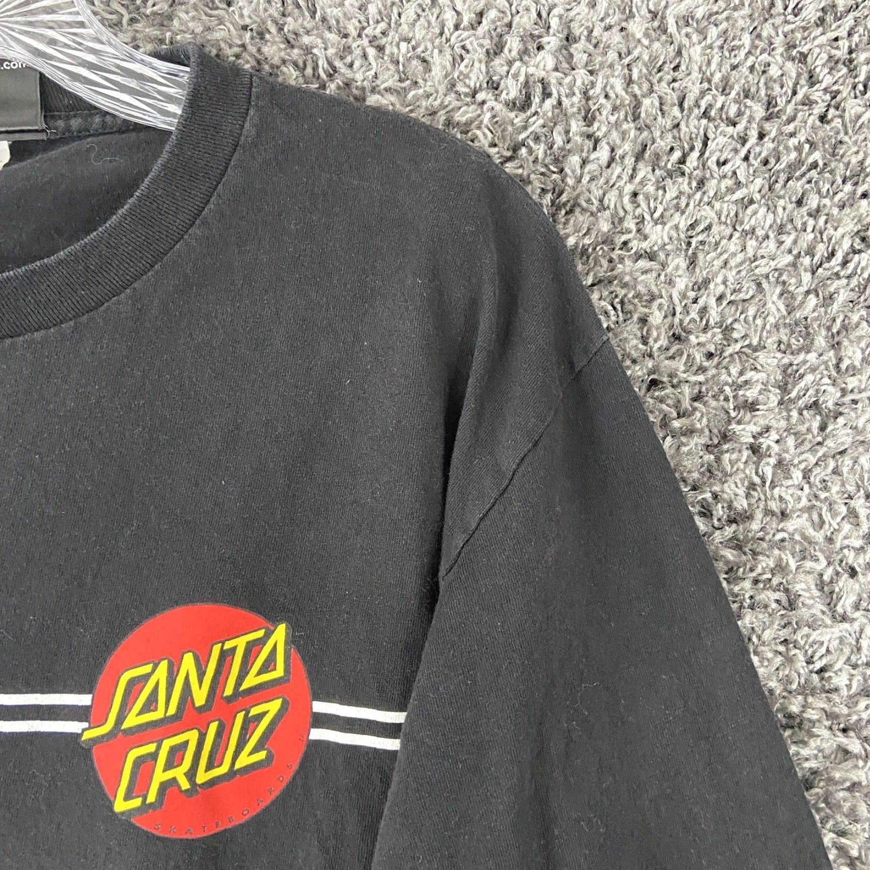Vintage Santa Cruz Skateboards Long Sleeve T Shirt Black Mens Large Size US L / EU 52-54 / 3 - 3 Thumbnail