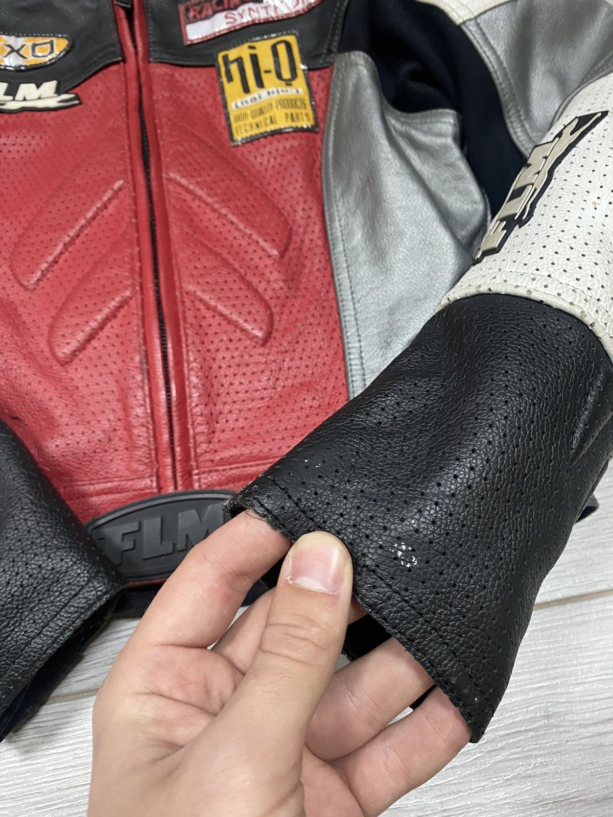 Vintage FLM MOTO with protection leather racing jacket Size US S / EU 44-46 / 1 - 16 Thumbnail