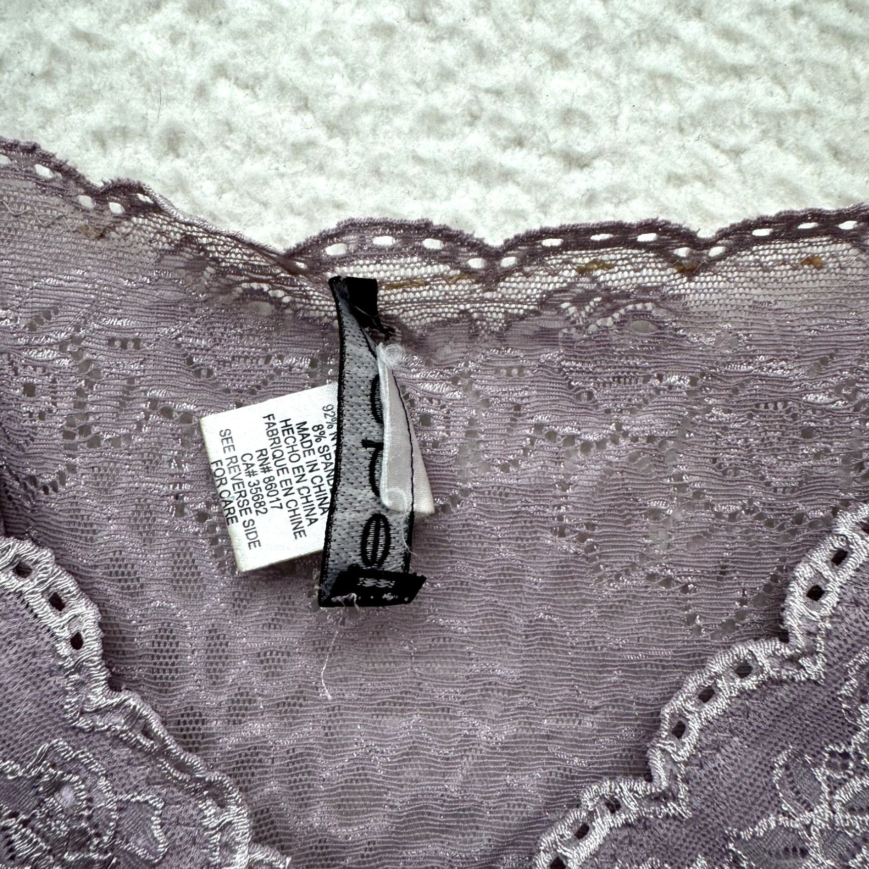 Bebe VINTAGE bebe Camisole Top S Purple Lace Boho Grunge Whimsigoth Y2K Fairy Shirt Womens Size S / US 4 / IT 40 - 7 Thumbnail