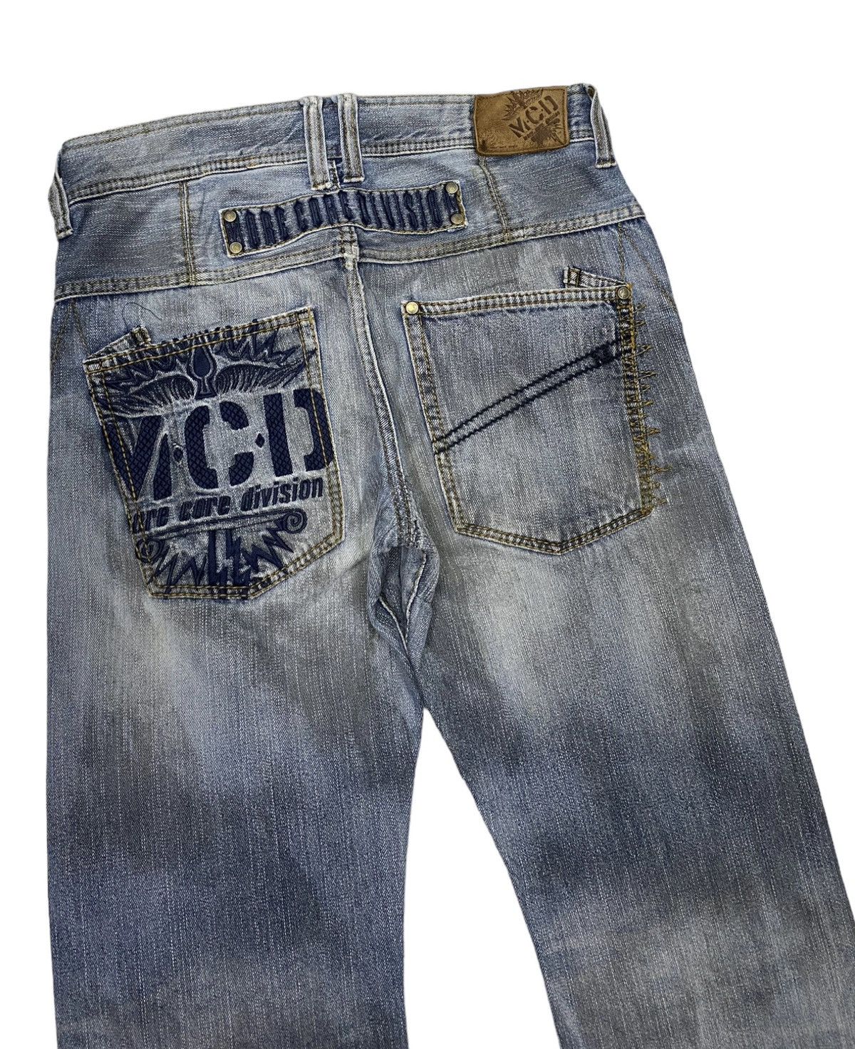 If Six Was Nine 🔥MORE CORE DIVISION EMBROIDERY DISTRESSED DENIM JEANS RARE Size US 32 / EU 48 - 7 Thumbnail