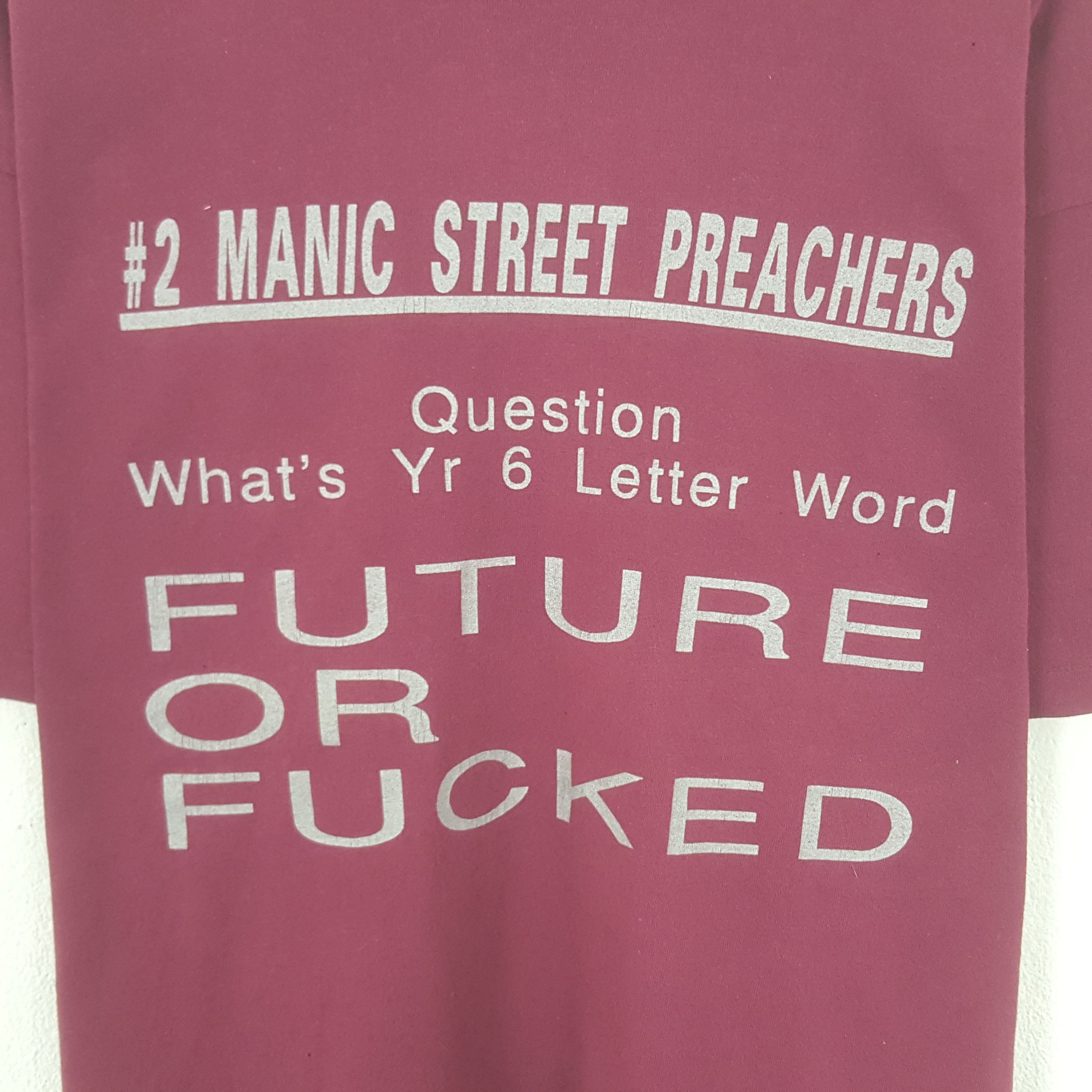 Band Tees Vintage Manic Street Preachers American Rock Band Tshirt Size US XL / EU 56 / 4 - 2 Thumbnail