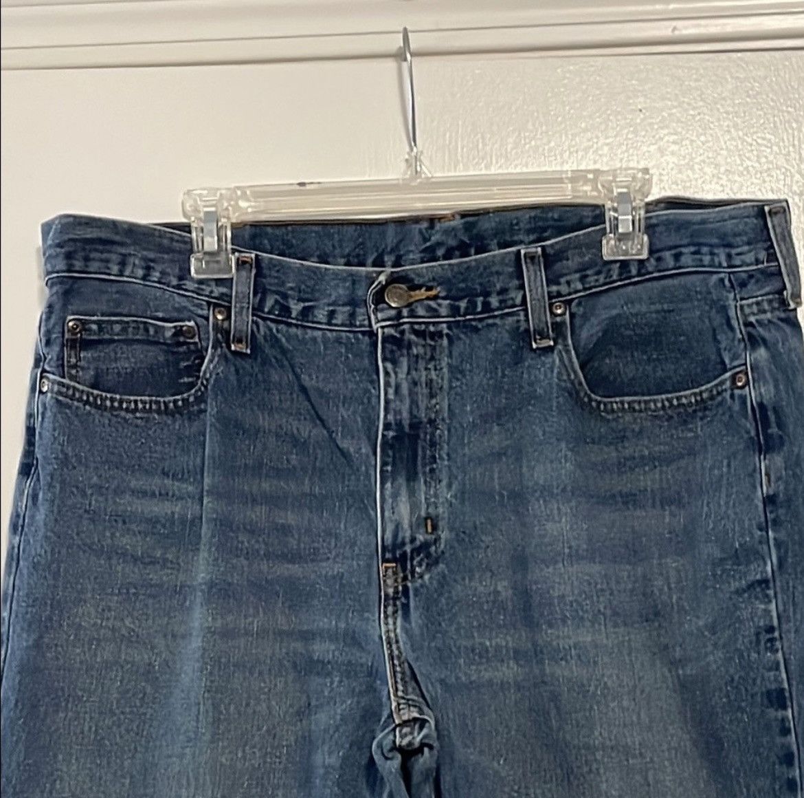 Faded Glory Faded Glory Blue Straight Fit Jeans Size US 38 / EU 54 - 4 Thumbnail