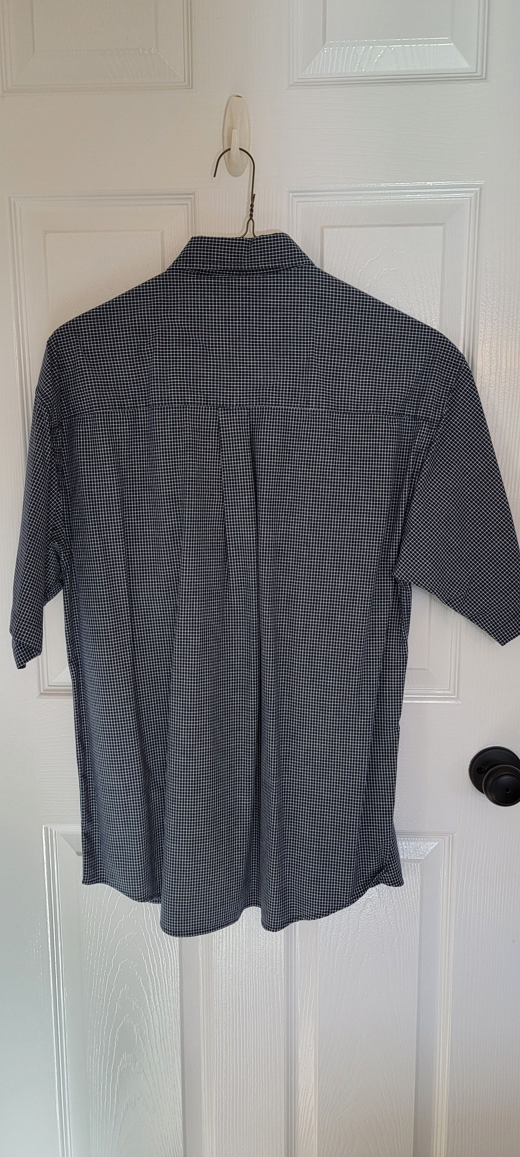 Haggar Navy plaid shirt Size US L / EU 52-54 / 3 - 3 Thumbnail