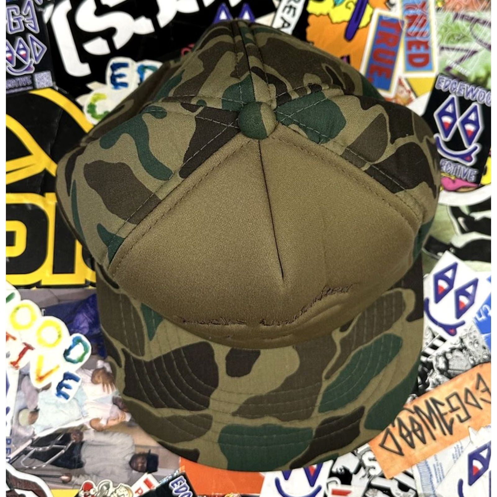 Vintage VINTAGE Ducks Unlimited Trucker Hat Adjustable Camo FLAW Broken Snap Needs Repair Mens Size ONE SIZE - 5 Thumbnail