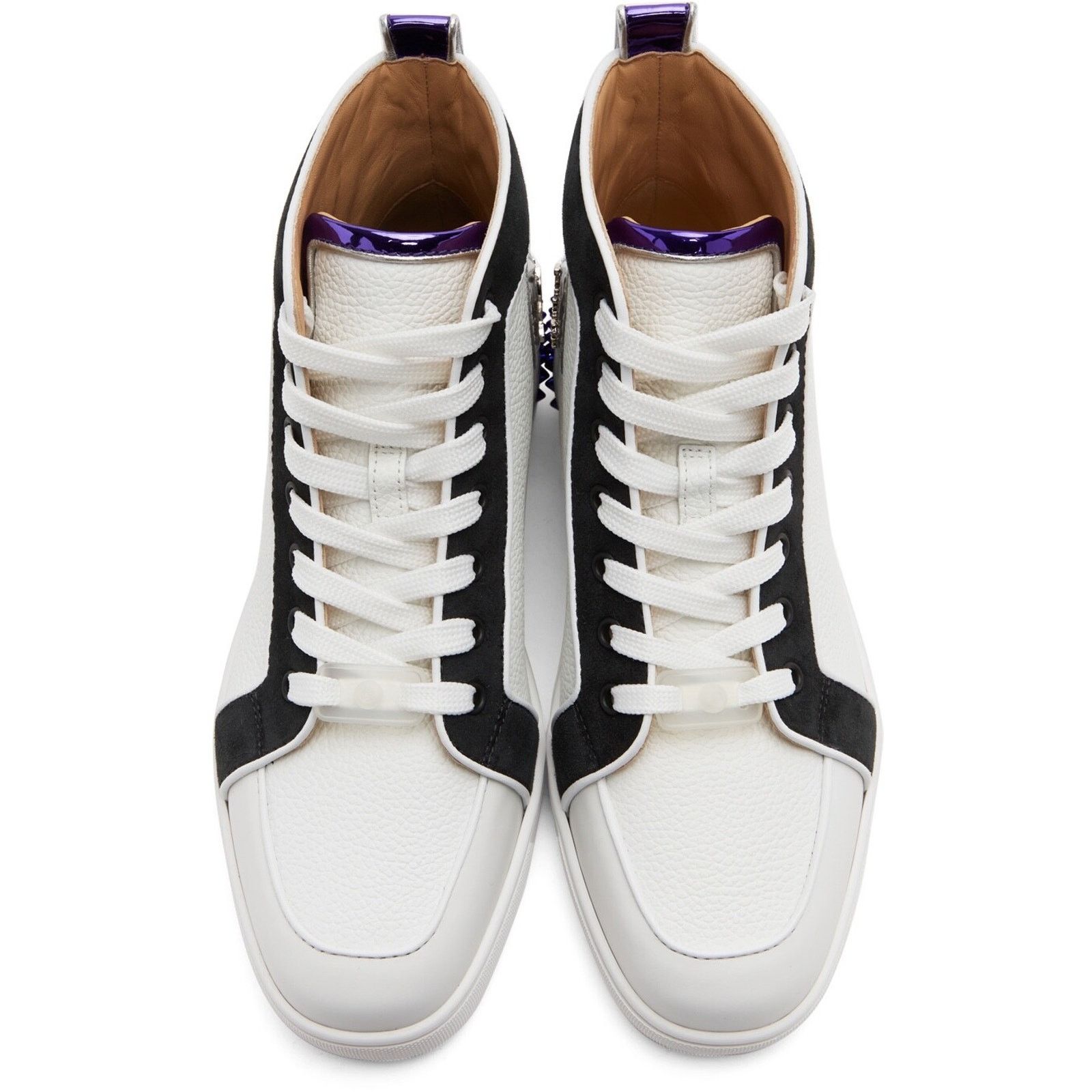 Christian Louboutin Christian Louboutin Mens Rantus Spikes White High Top Sneake Size US 10.5 / EU 43-44 - 5 Thumbnail