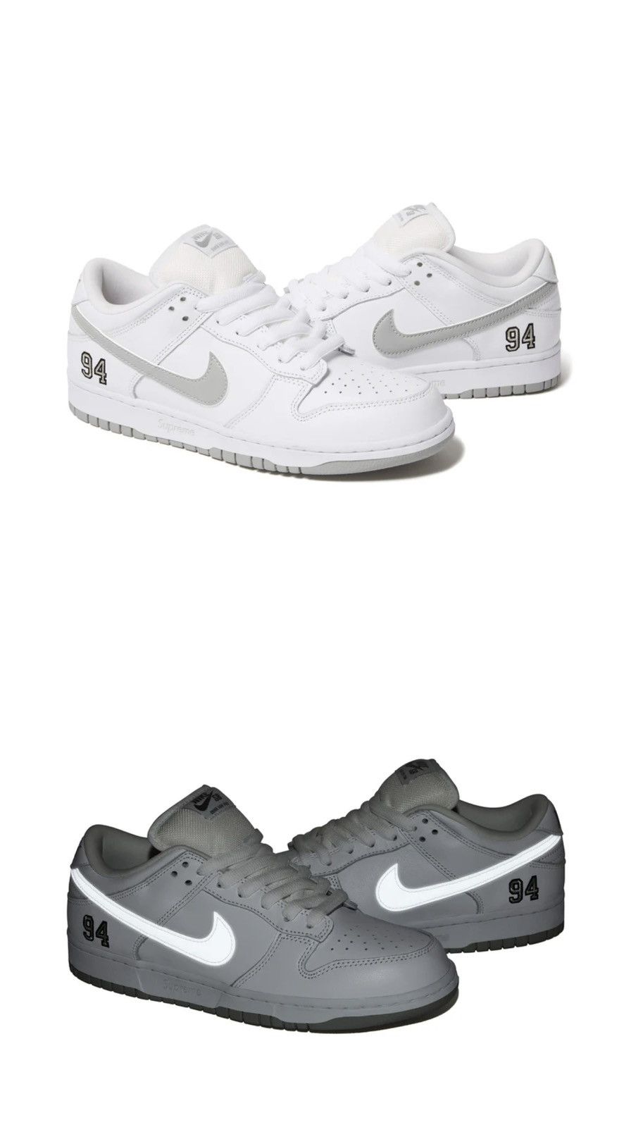 Supreme/Nike SB Dunk Low (White)