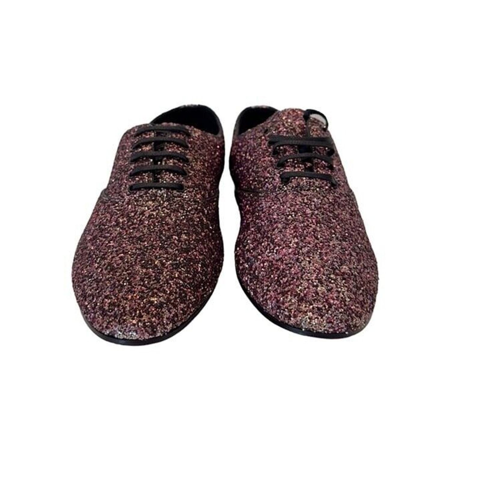 Saint Laurent Paris Saint Laurent Calfskin Glitter Oxfords Size US 9 / IT 39 - 3 Thumbnail