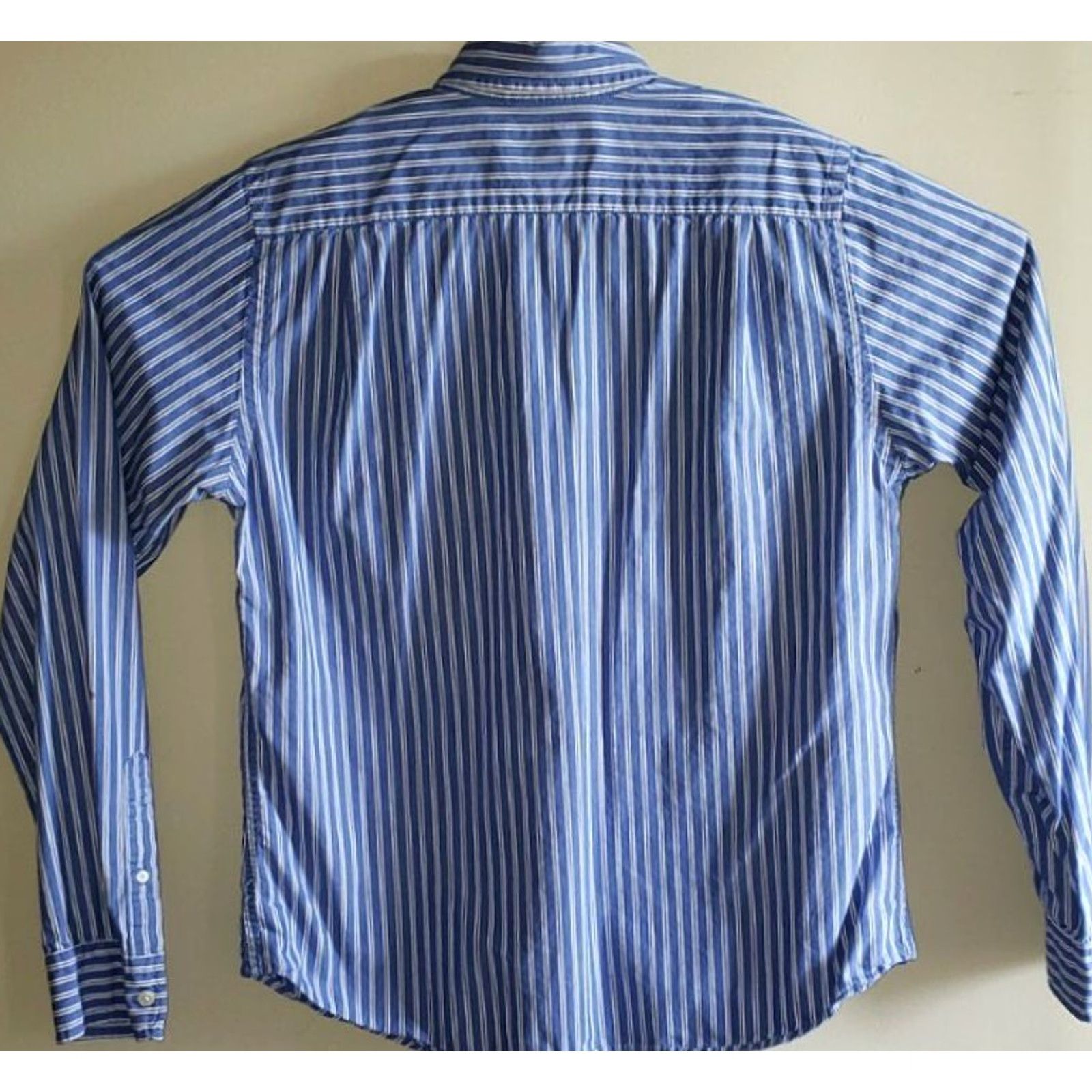 Abercrombie & Fitch Abercrombie & Fitch Shirt Men XL Blue/White Vertical Stripe Long Sleeve Button-Up Shirt Size XL Size US XL / EU 56 / 4 - 2 Thumbnail
