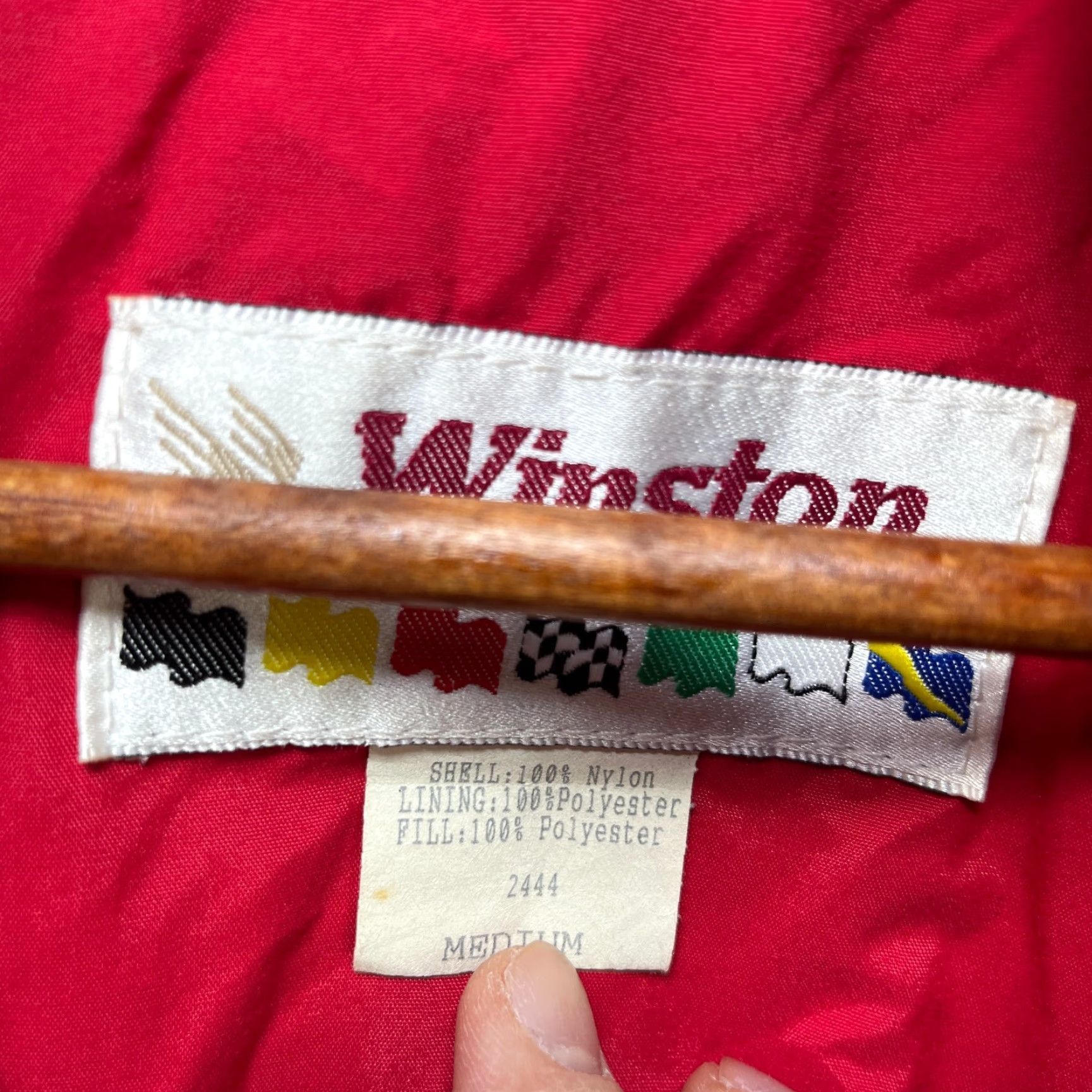 NASCAR VINTAGE NASCAR Winston Cup Racing Jacket M Black Windbreaker Casual Mens 90s Logo Lightweight Nylon Zip Mid-Length Jacket Size US M / EU 48-50 / 2 - 7 Thumbnail