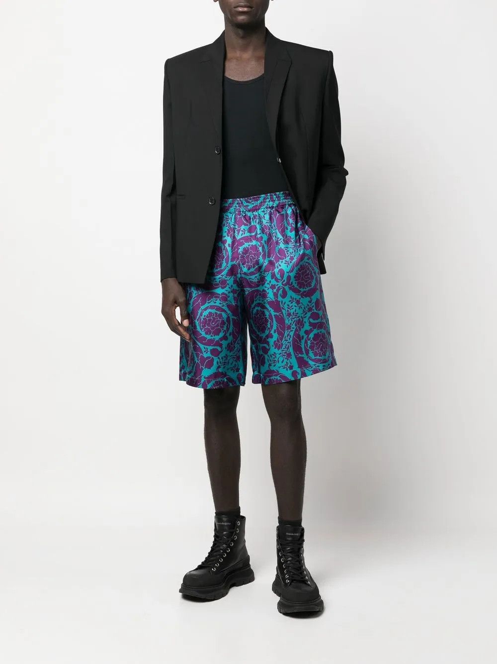 Versace o1y0525 Short in Blue/Purple Size US 34 / EU 50 - 5 Thumbnail