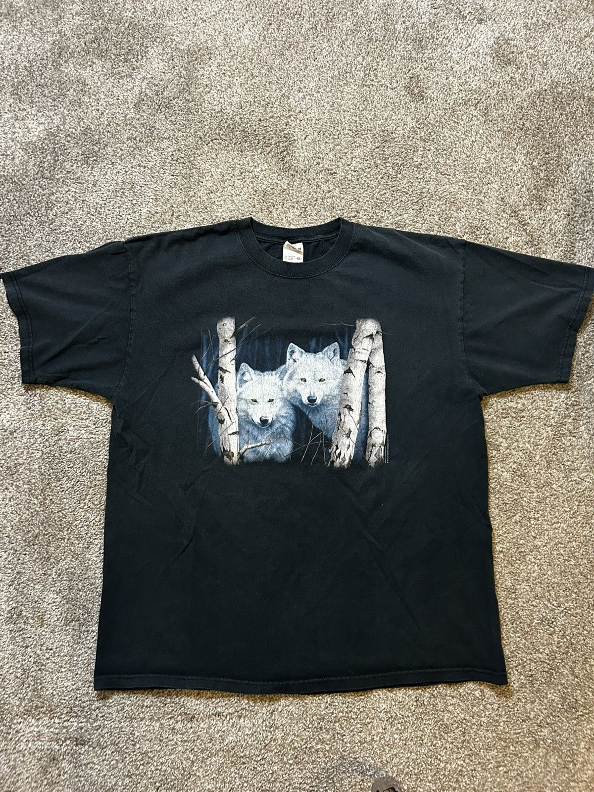 Anvil Vtg Wolves Forest T-Shirt Size US XL / EU 56 / 4 - 1 Thumbnail