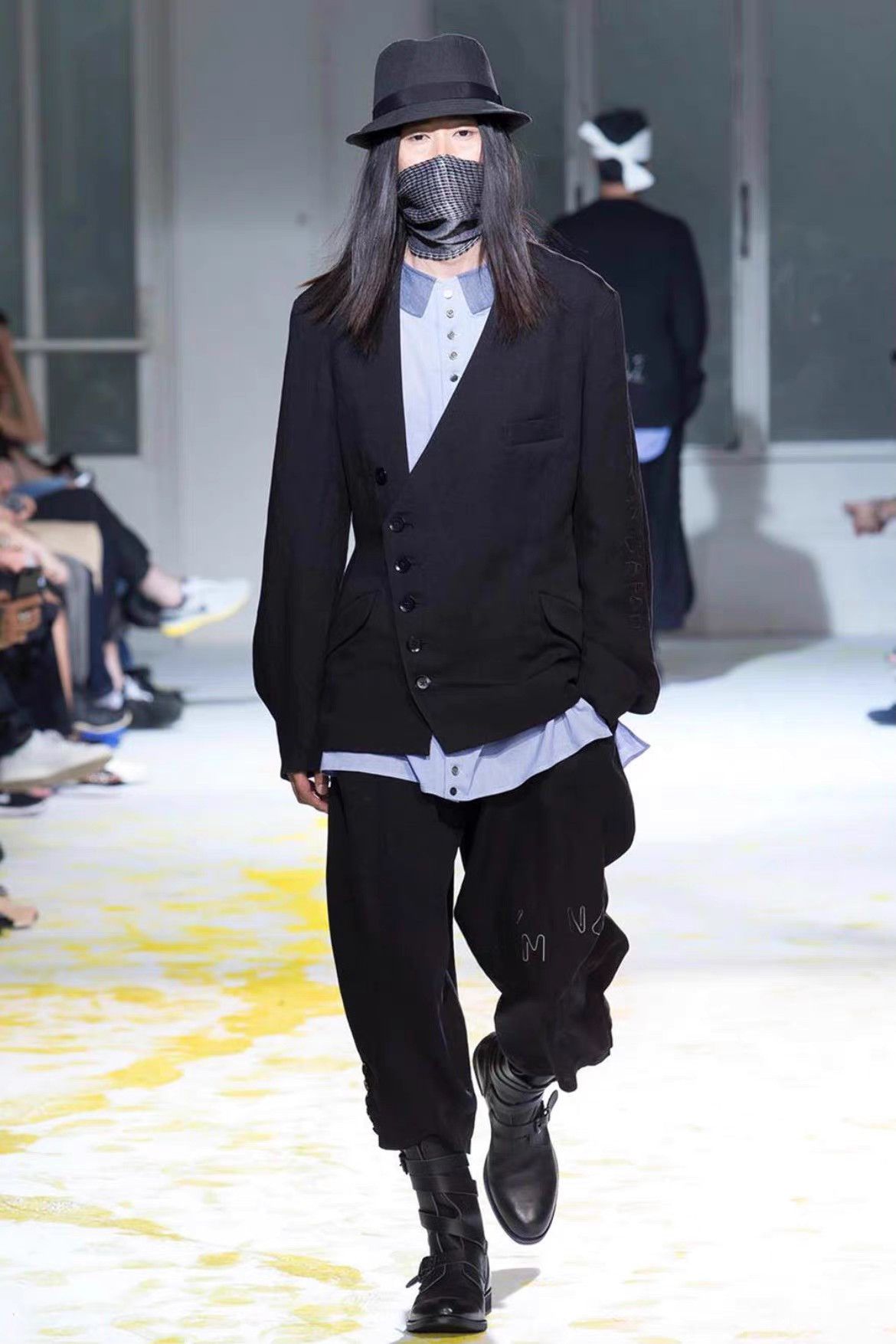 Yohji Yamamoto Yohji Yamamoto 15ss Paper Clip Pin Collarless Robe Jacket K4 Size US M / EU 48-50 / 2 - 3 Thumbnail