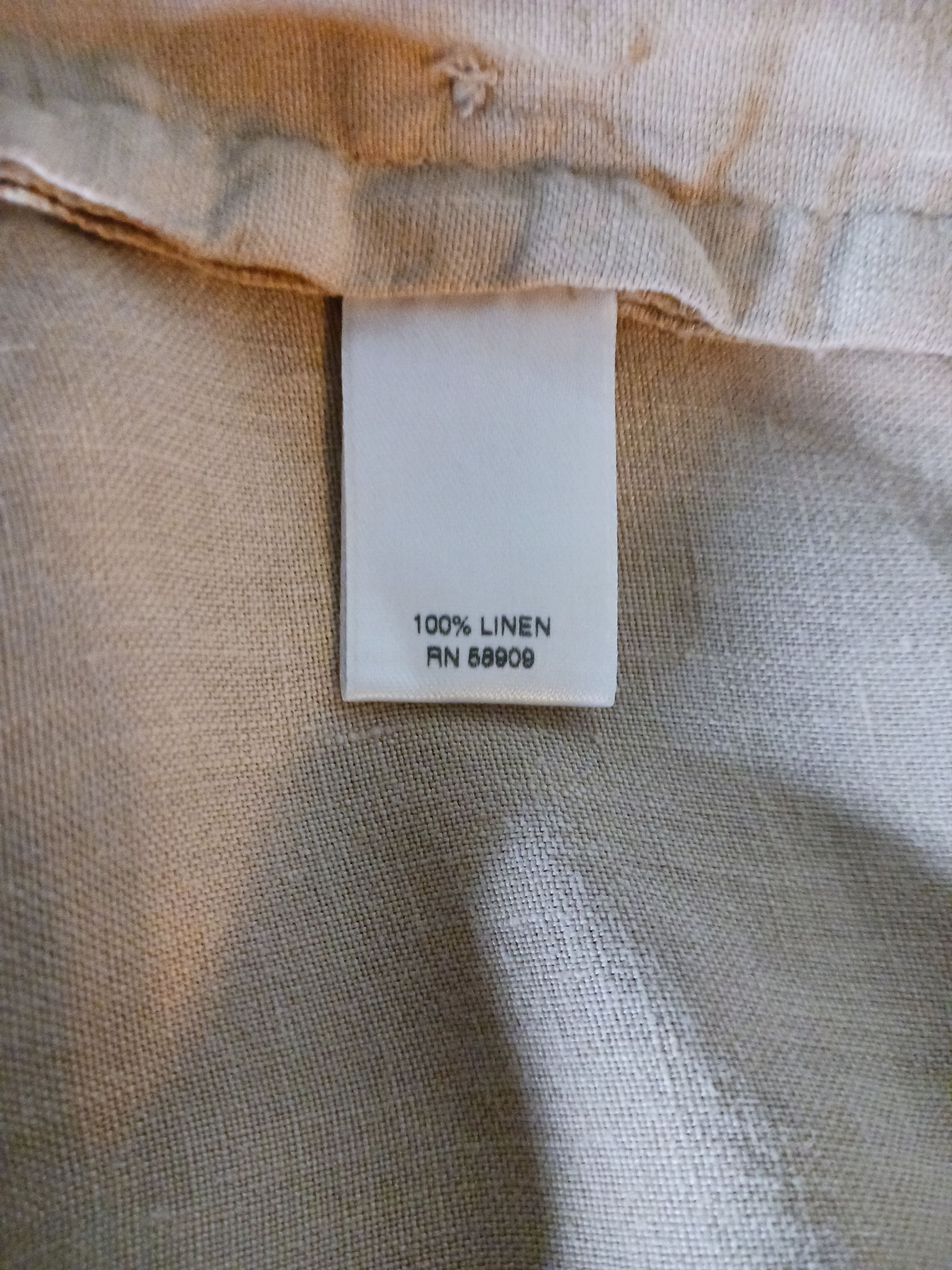 Murano Vintage 100% Linen Button Fly Pleated Pants Size US 36 / EU 52 - 4 Thumbnail