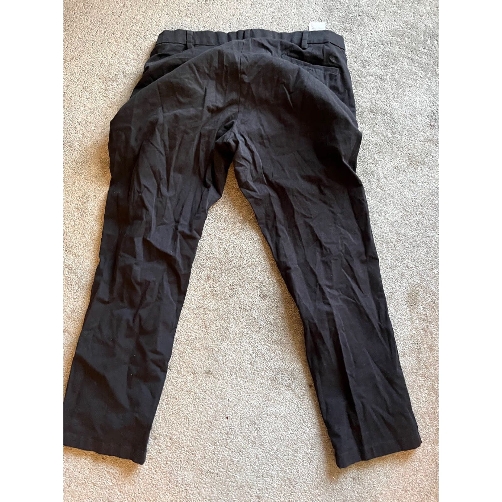 Dockers DOCKERS Chino Pants Mens 40x32 Black Flat Front Straight Fit Classic Size US 40 / EU 56 - 3 Thumbnail