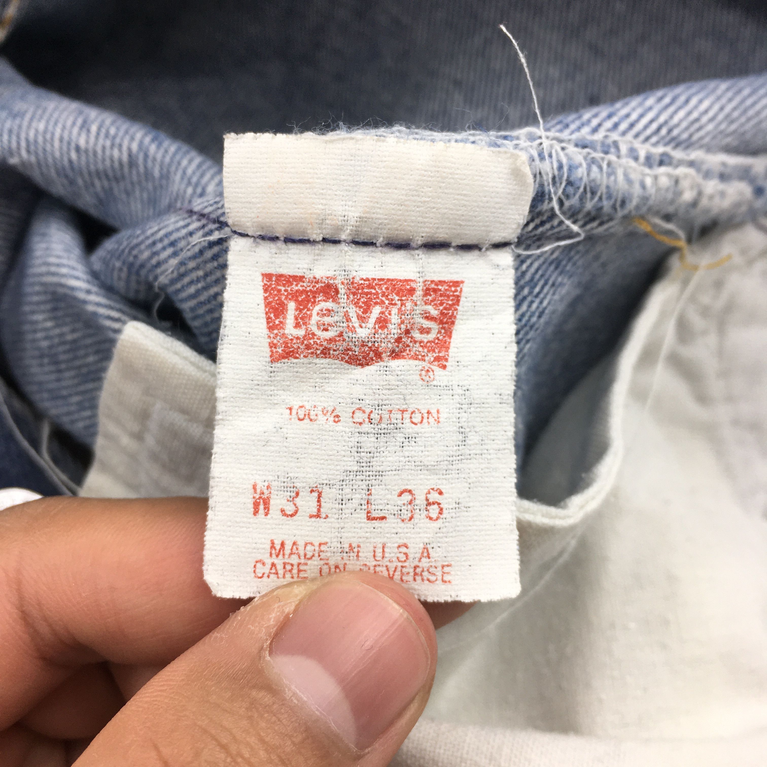 Levi's Size 28x27.5 Vintage 80s Levi's 501 Faded Blue Jeans S147 Size US 28 / EU 44 - 13 Thumbnail