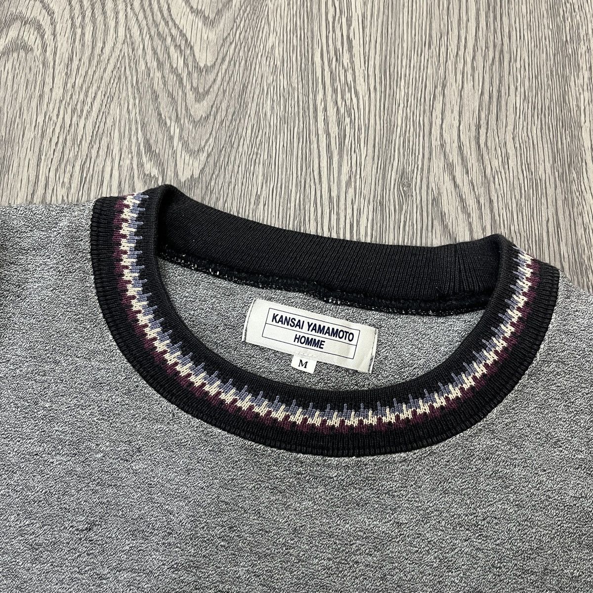 Kansai Yamamoto Kansai Yamamoto Homme - Crewneck Contrast Trim Collar Size US M / EU 48-50 / 2 - 7 Thumbnail