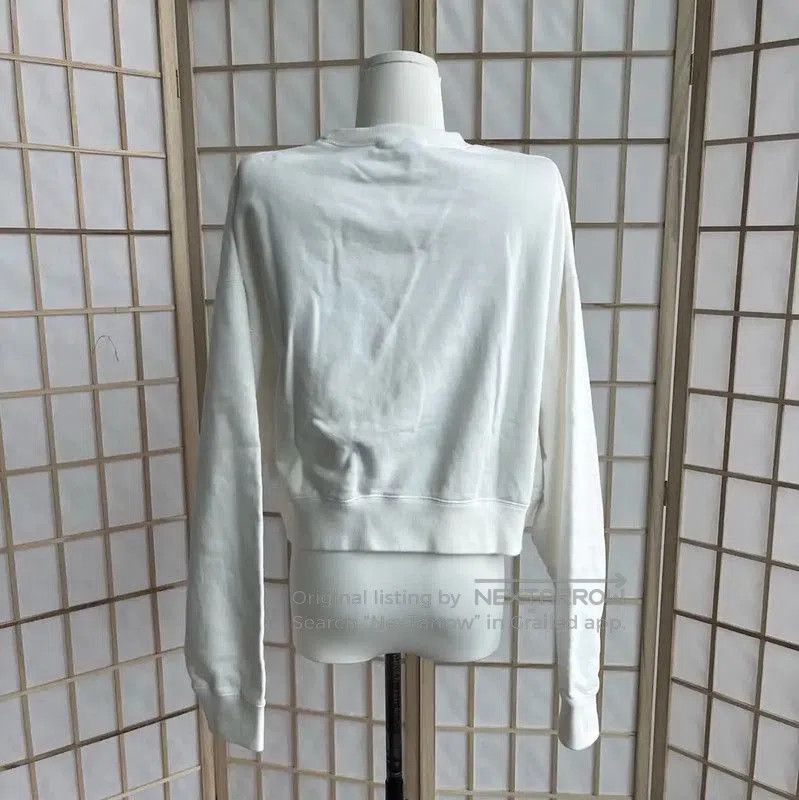 Miu Miu Miu Miu Women's White Cotton Cropped Sweatshirt . Size XS / US 0-2 / IT 36-38 - 2 Thumbnail