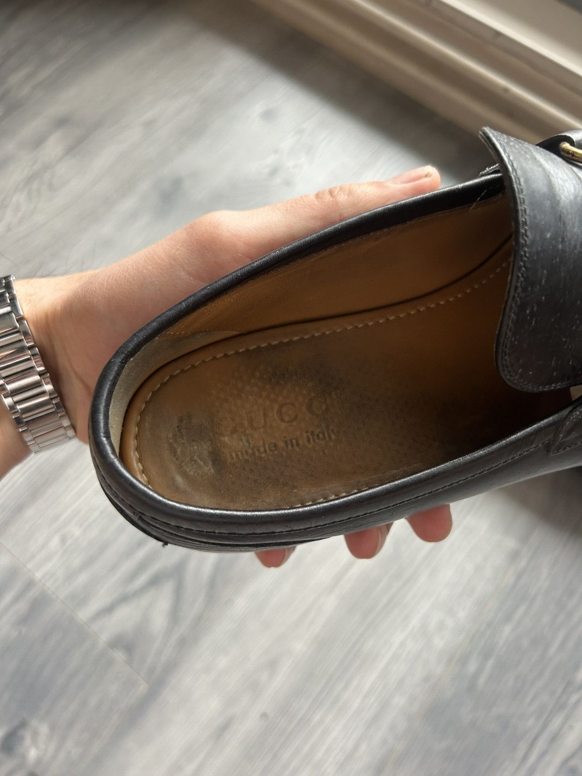 Gucci Black Horsebit Loafers in Leather Size US 7 / EU 40 - 5 Thumbnail