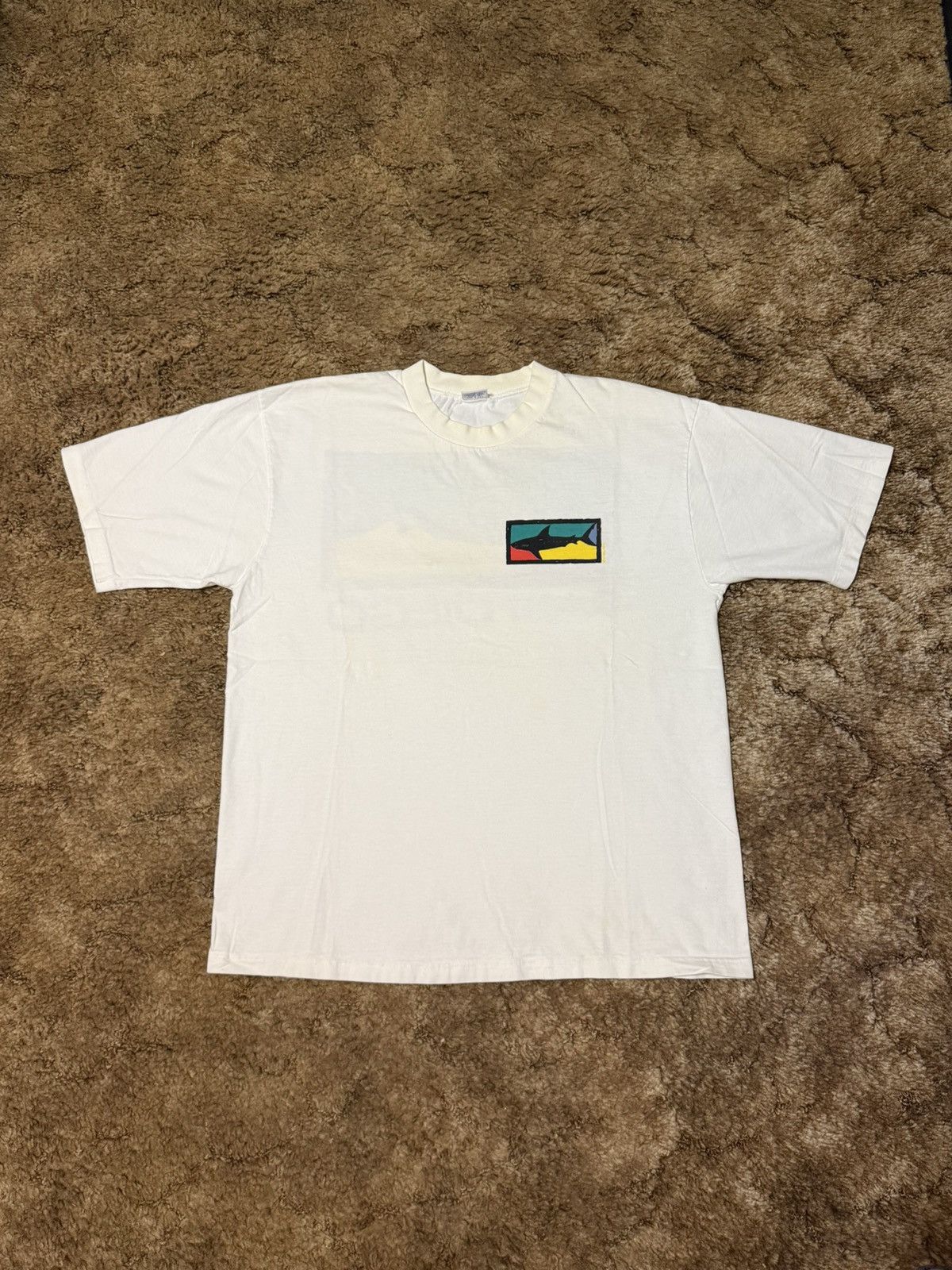 Vintage 90s Crazy Shirt San Diego Shark Art T-Shirt Tee White Large Size US L / EU 52-54 / 3 - 3 Thumbnail