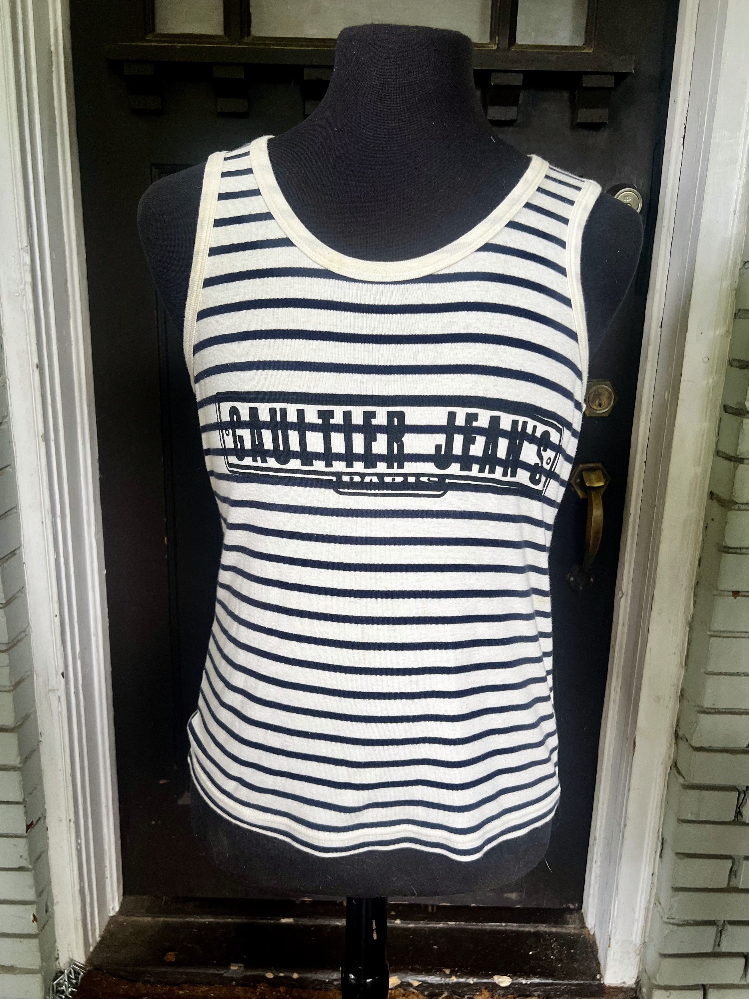 Jean Paul Gaultier Jean Paul Gaultier Homme V Neck Lace Trim Tank