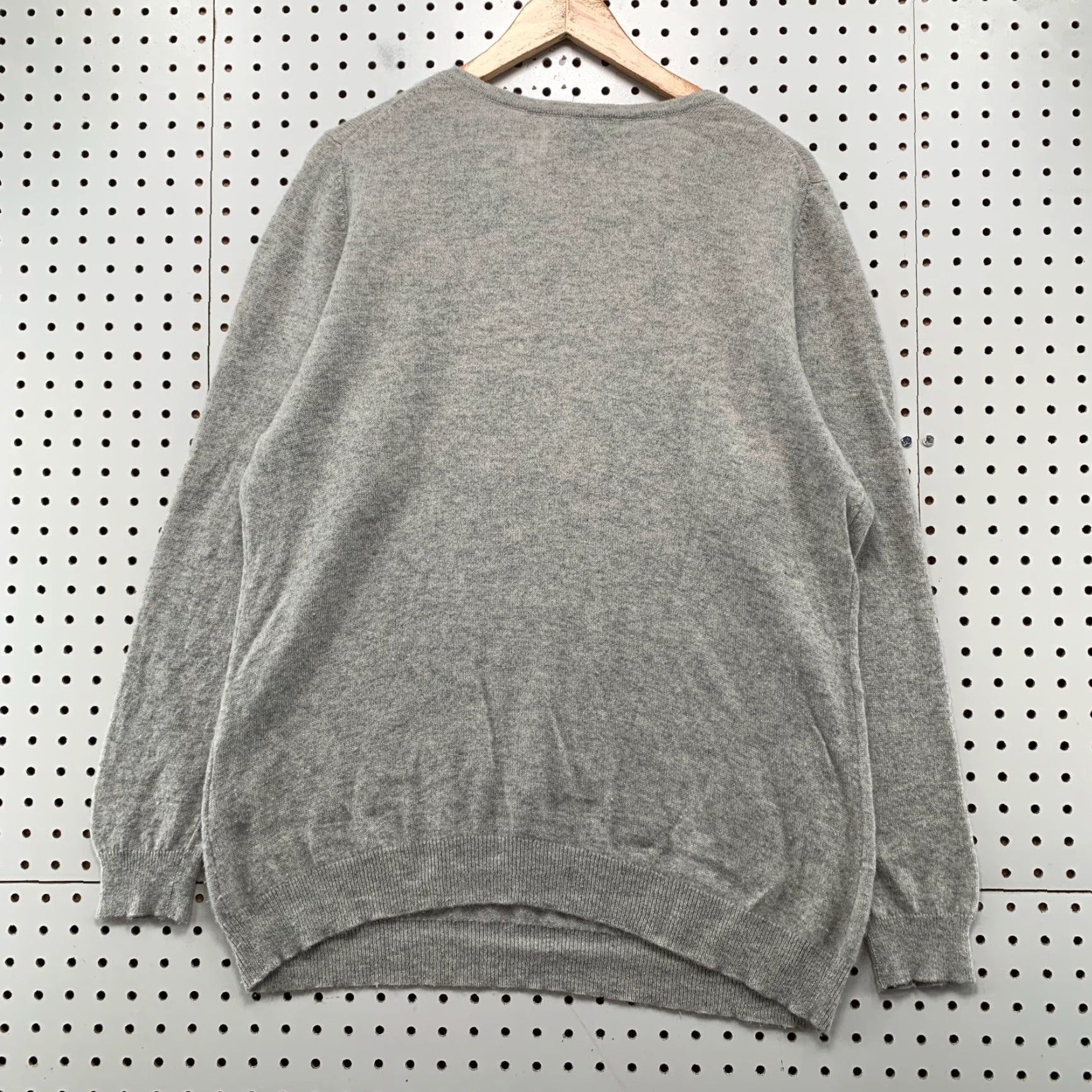 Charter Club Charter Club Sweater 2X Gray Cashmere Pullover Womens Dolman Knit Round Neck Long Sleeve Casual Winter Fall Spring Pullover Vintage No Size XXL / US 16-18 / IT 52-54 - 2 Thumbnail