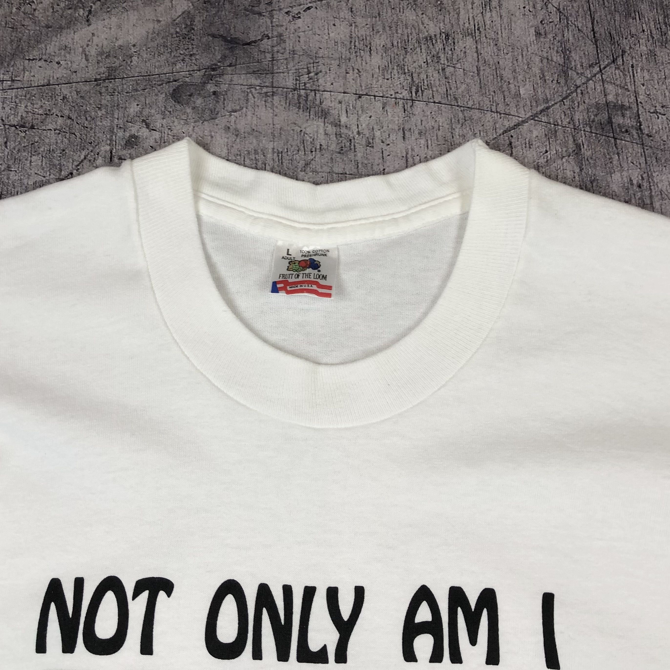 Vintage 1992 USA Single Stitch Germany Humor Tee Size US L / EU 52-54 / 3 - 6 Thumbnail