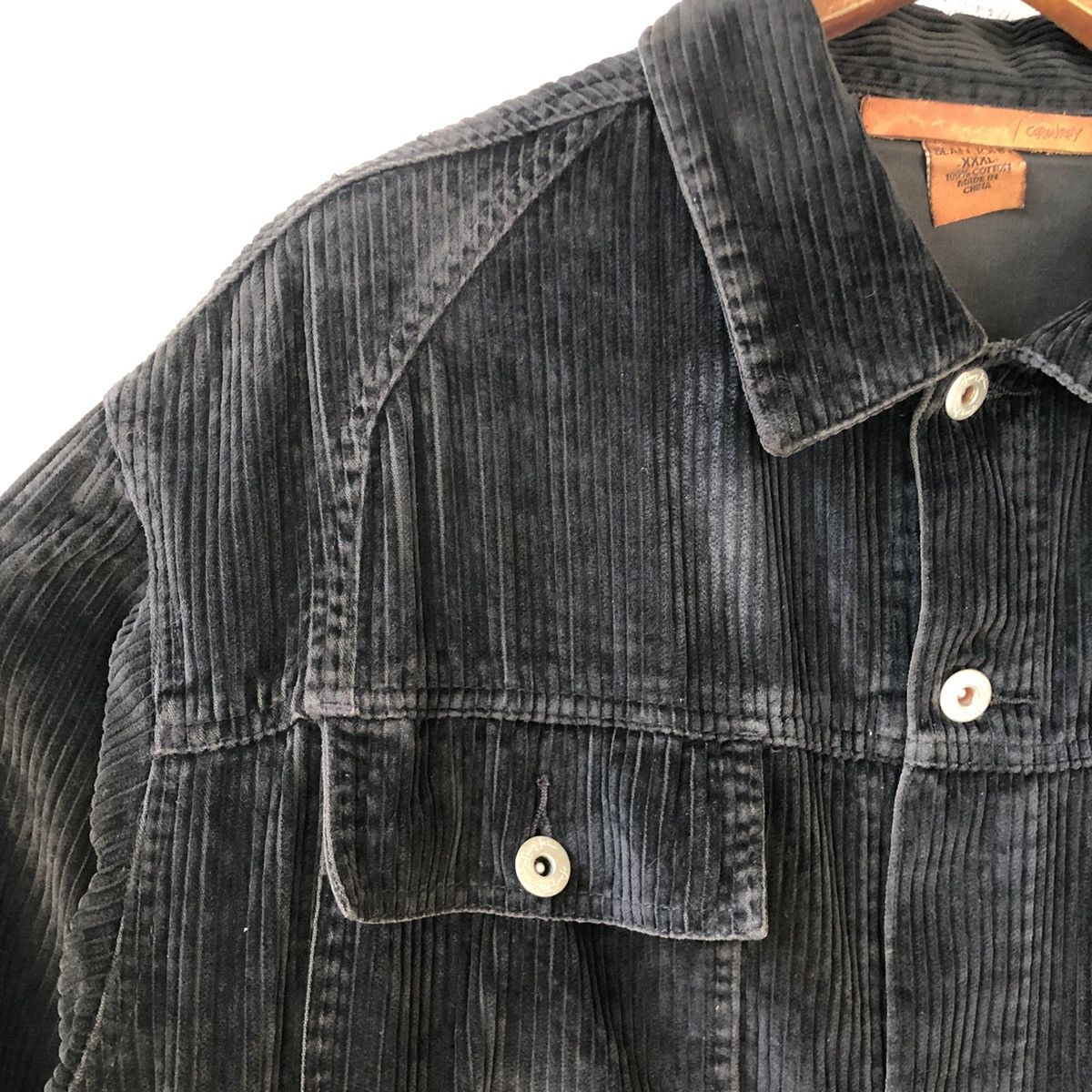 Sean John SEAN JOHN Black Coatse Colduroy Jacket - Distressed Size US XXL / EU 58 / 5 - 9 Thumbnail