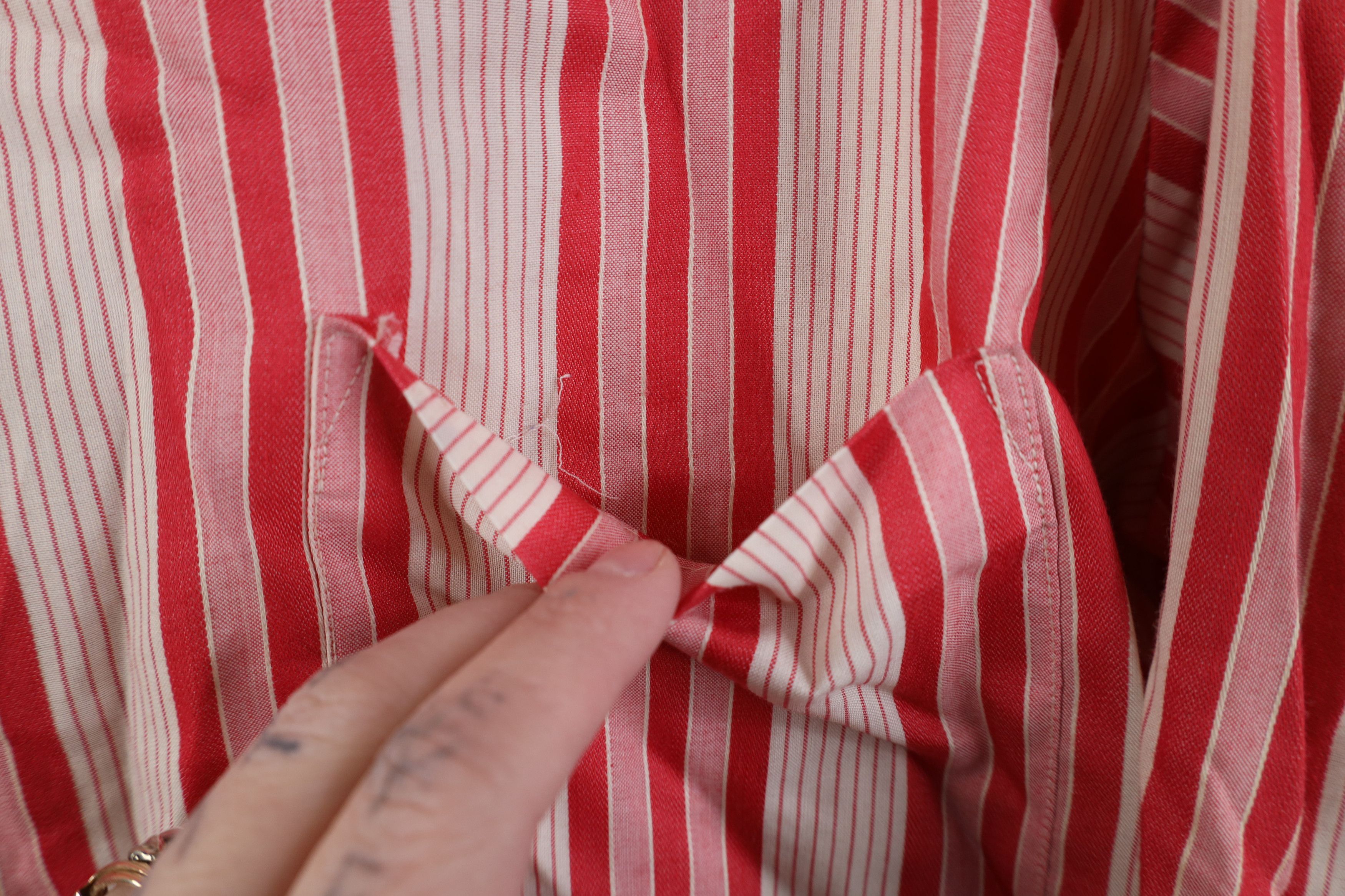 Vintage Vintage 50s 60s Streetwear Collar Striped Button Shirt USA Size US M / EU 48-50 / 2 - 6 Thumbnail
