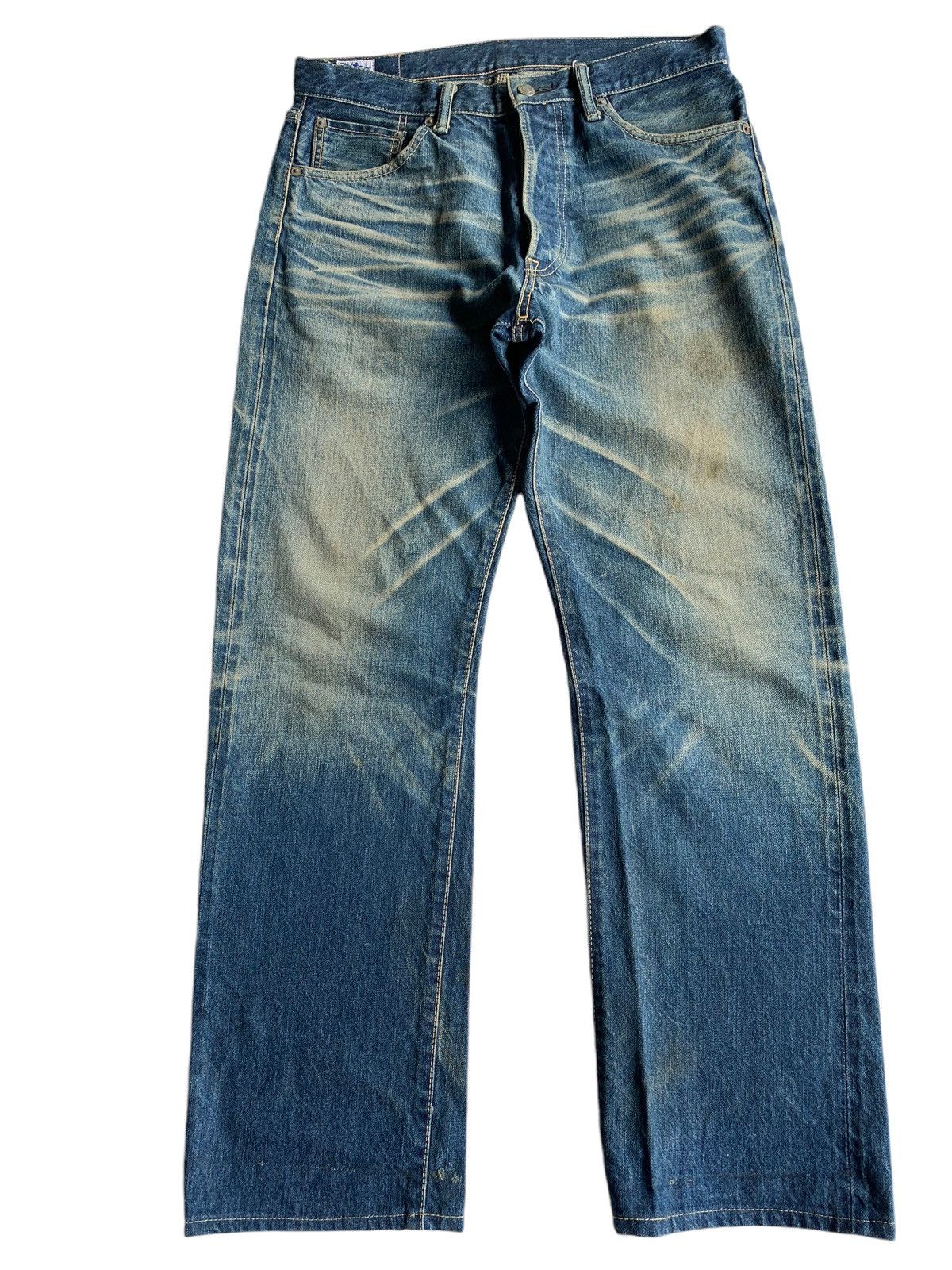 Kapital Vintage Eight-G Japanese Mudwash Selvedge Distressed Denim Size US 32 / EU 48 - 1 Thumbnail