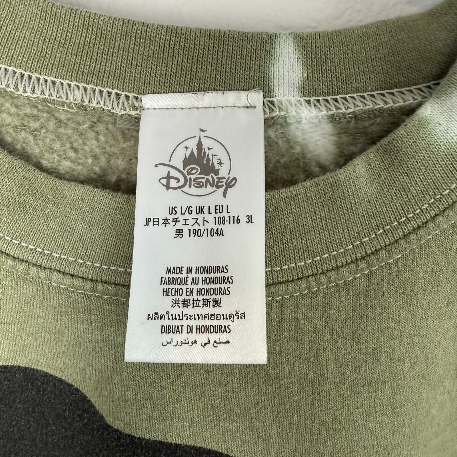 Disney Mickey Mouse Walt Disney World Tie-Dye Sweatshirt, Sz L Size L / US 10 / IT 46 - 3 Thumbnail
