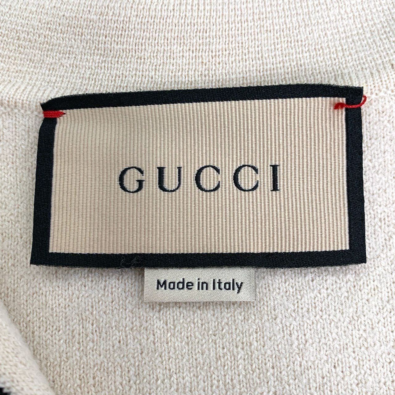 Gucci Gucci Beige Wool Sweater Navy Collar Horsebit Detail XS Made Size XS / US 0-2 / IT 36-38 - 2 Thumbnail